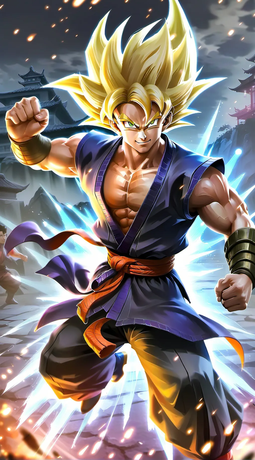 ai character: Goku Españo background
