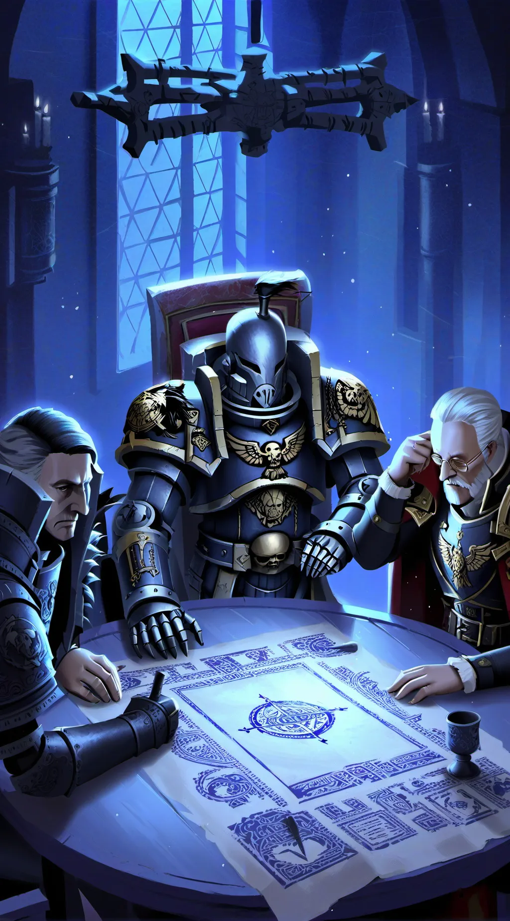 ai character: warhammer 40k  background