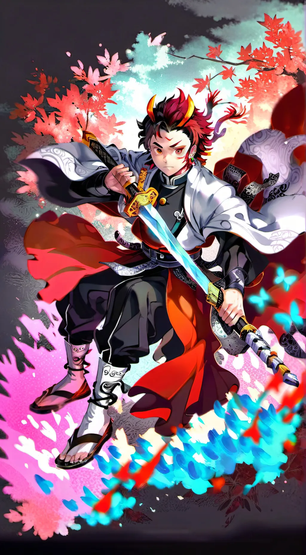 ai character: Demon slayer background