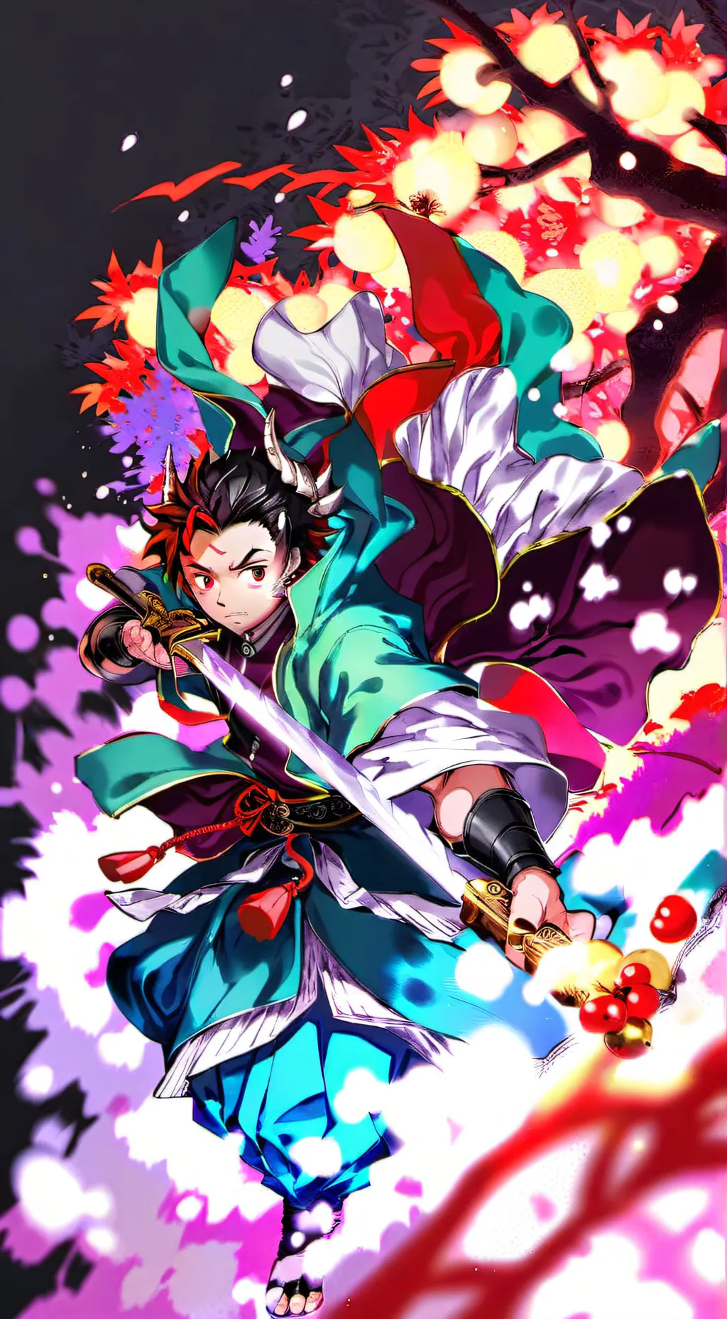 ai character: Demon slayer background