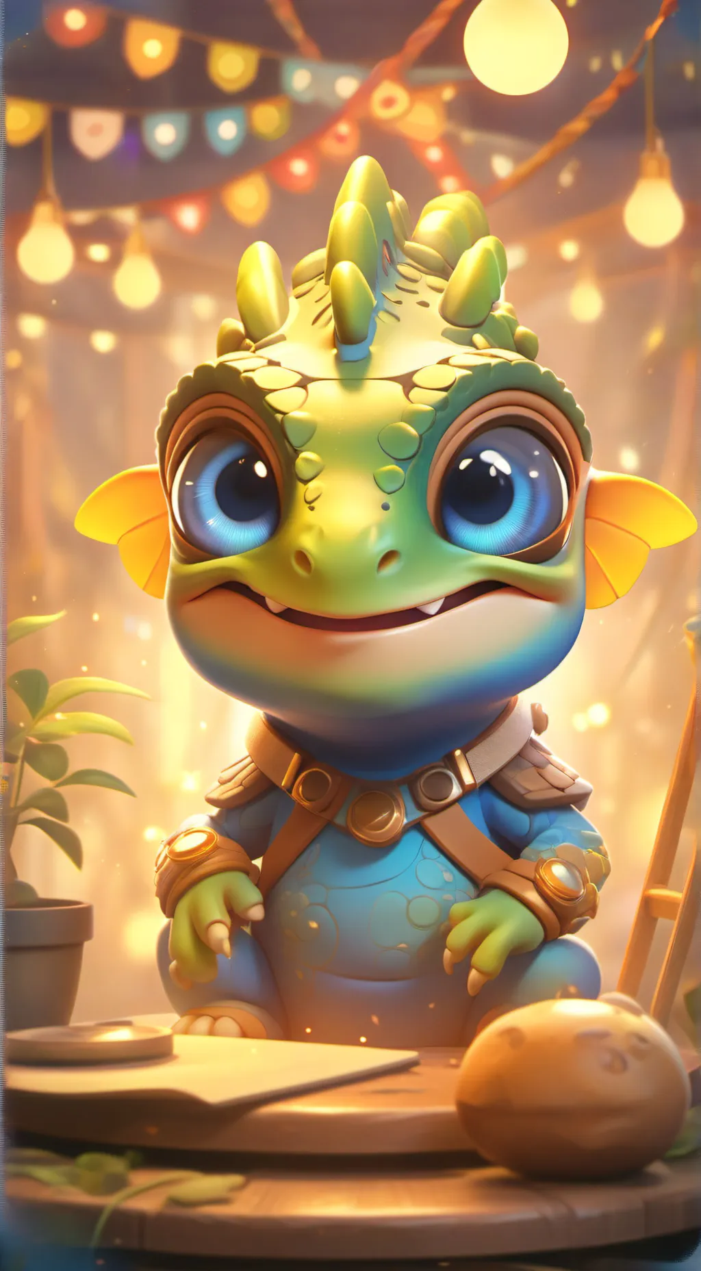 ai character: LunaByte background