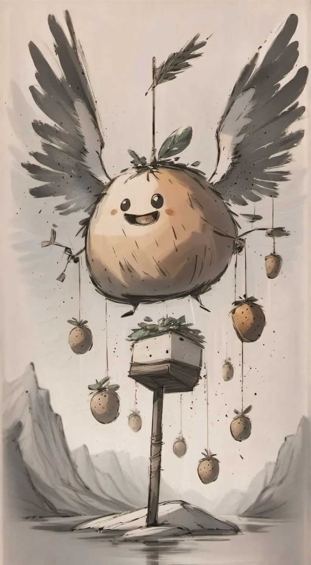 ai character: POTATOE background