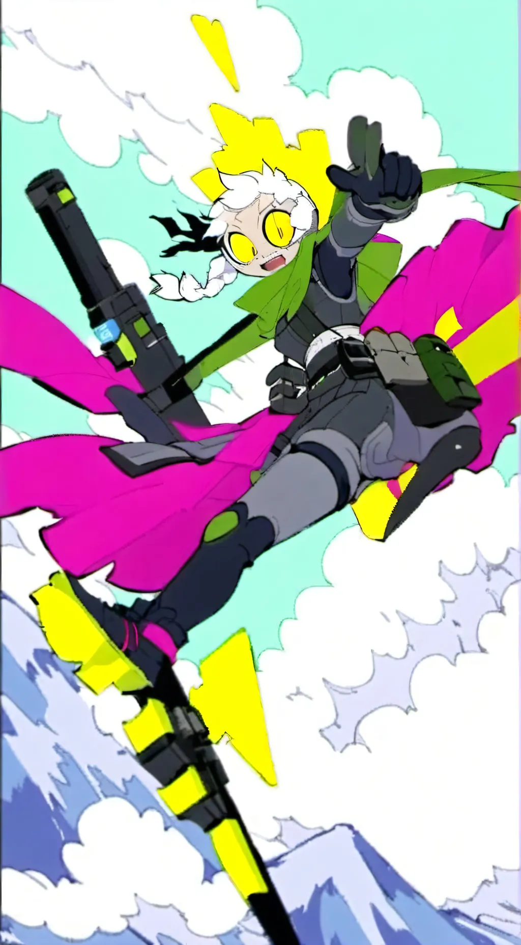 ai character: dandy x astro  background