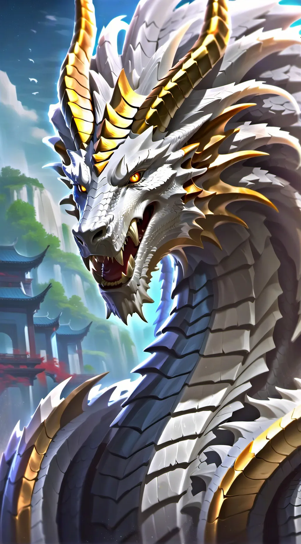 ai character: Gold background