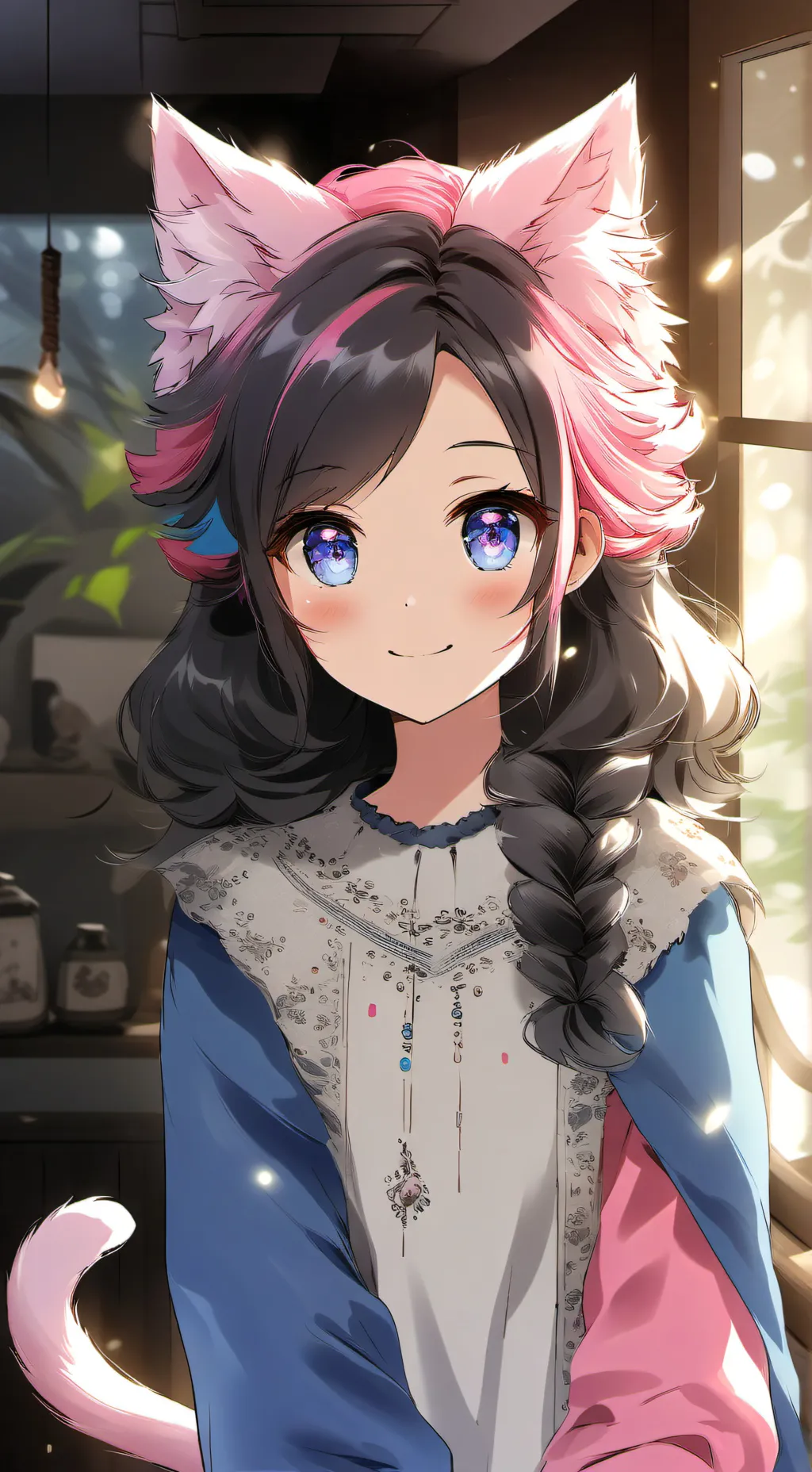 ai character: Blueberry Sparkle background