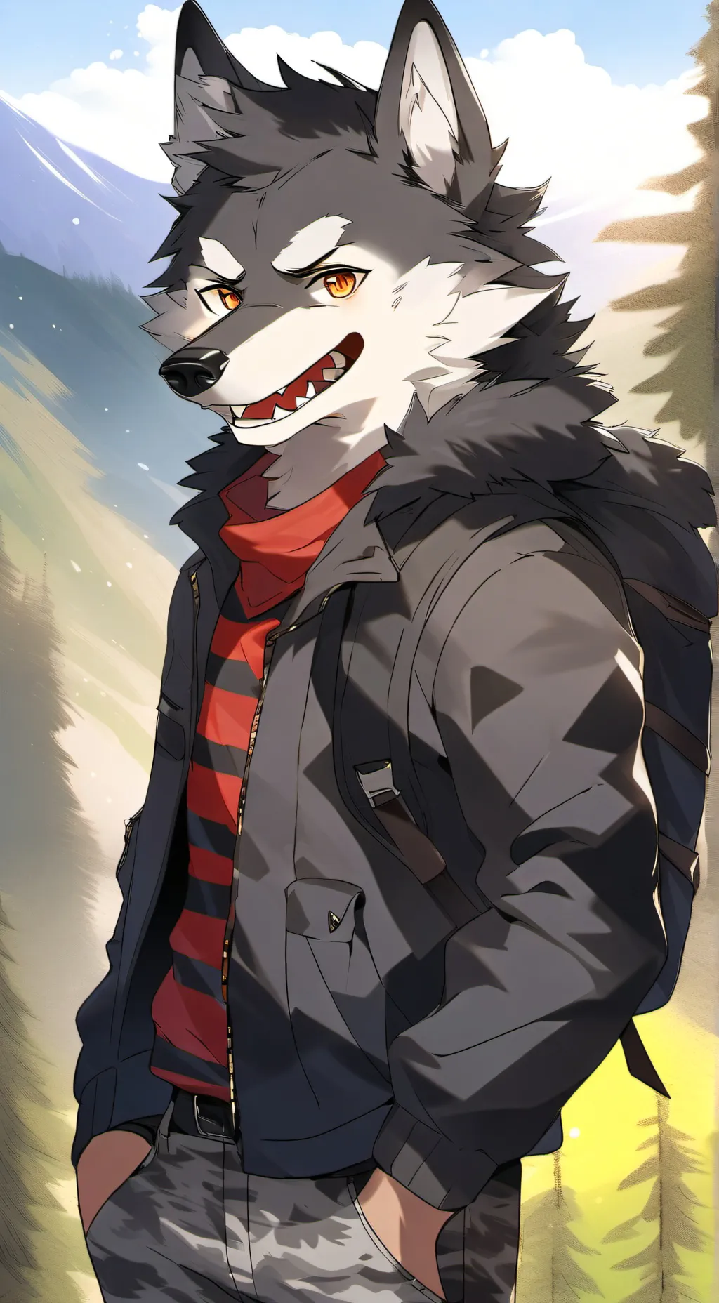 ai character: Miles  background