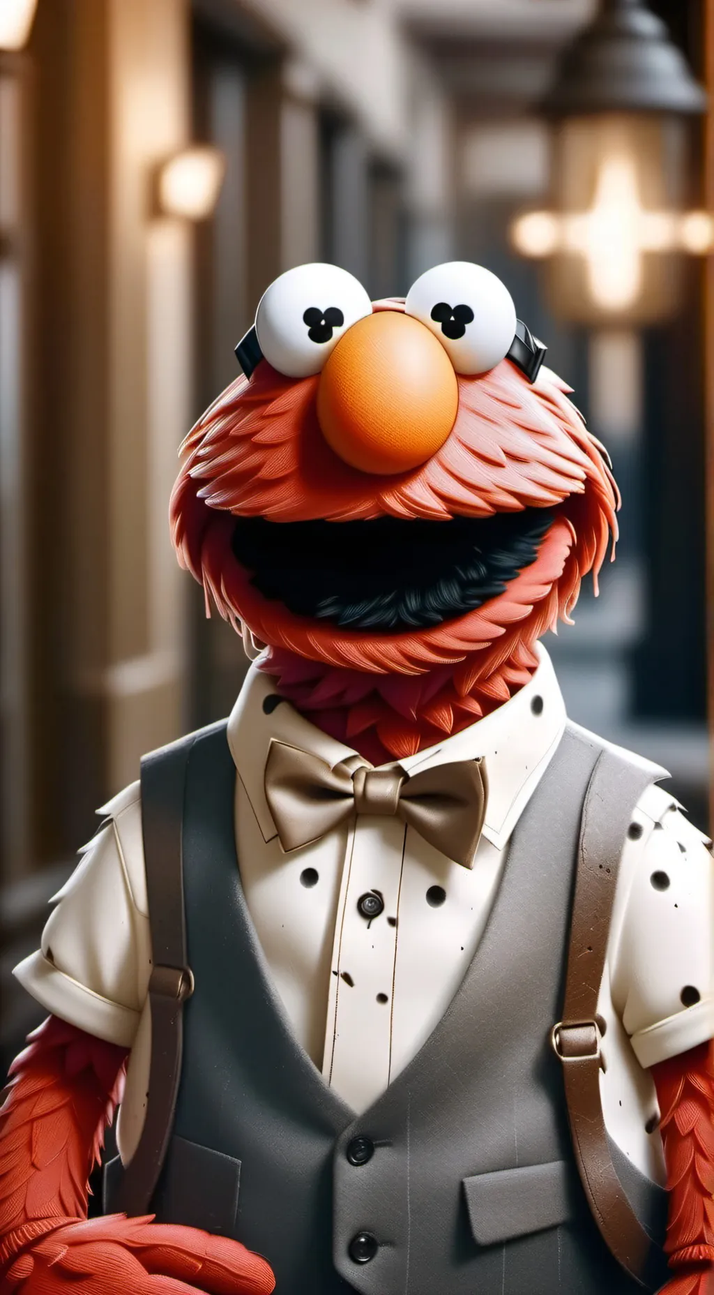 ai character: Elmo background