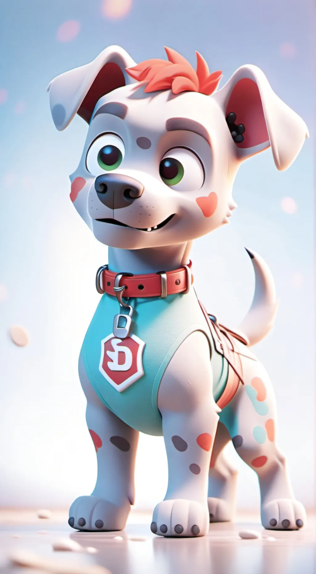 ai character: 𝕣𝕖𝕕 background