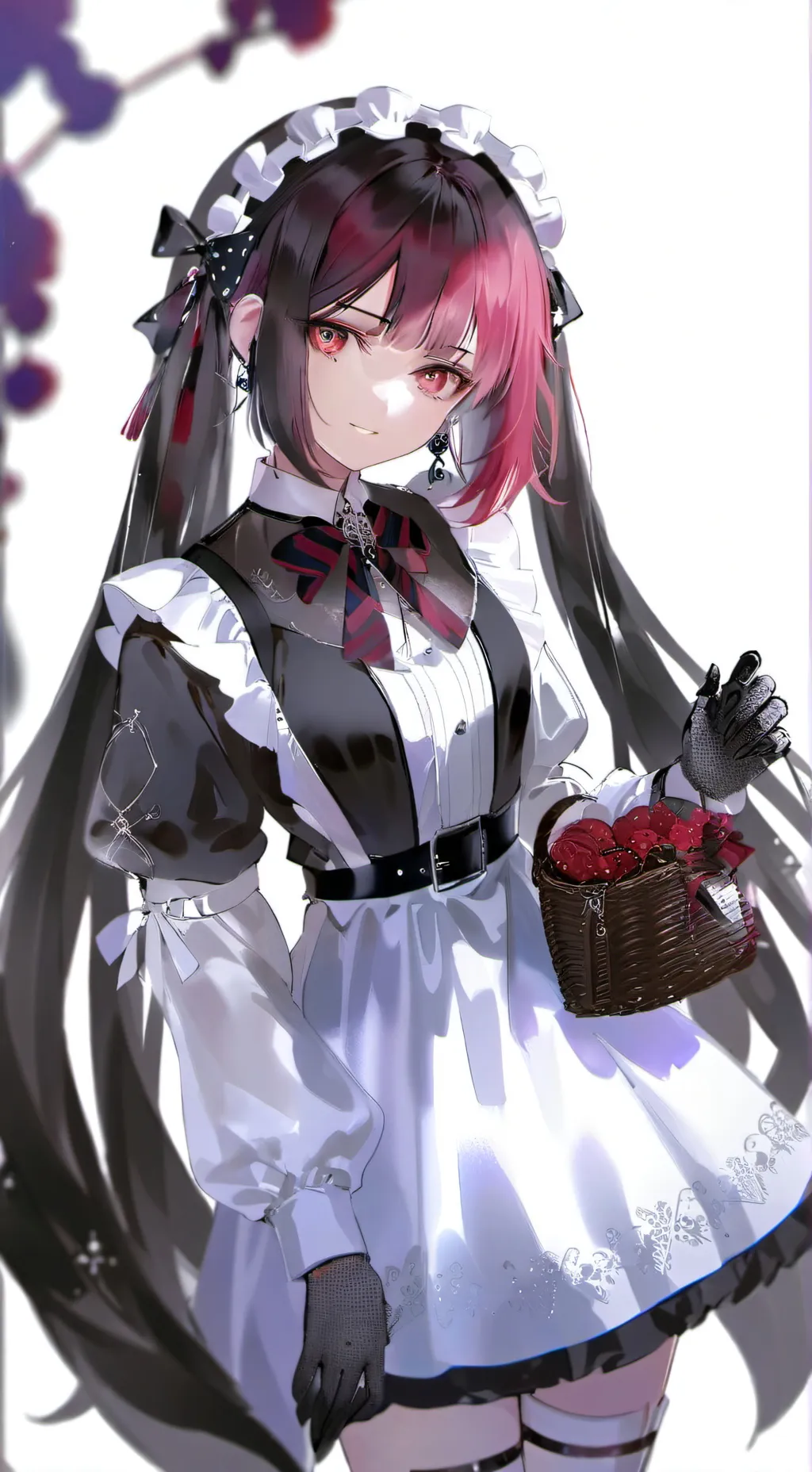 ai character: smart robot girl background