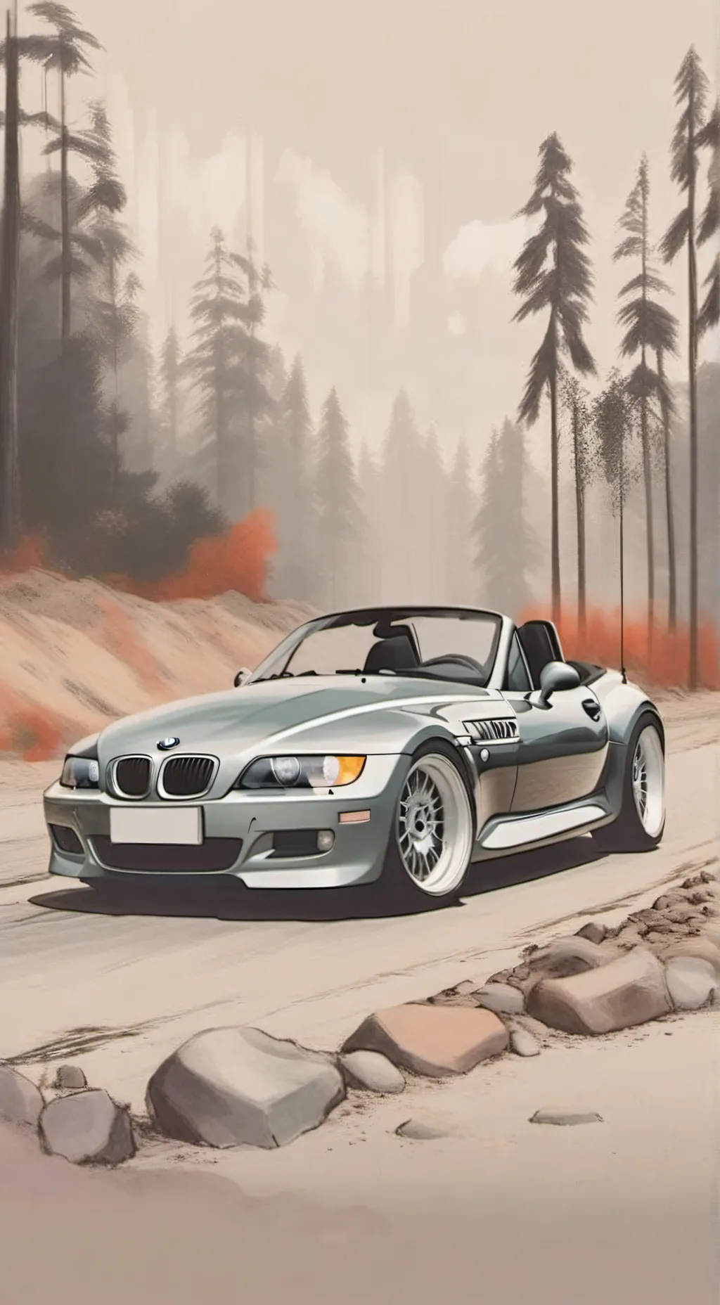 ai character: bmw z3 background
