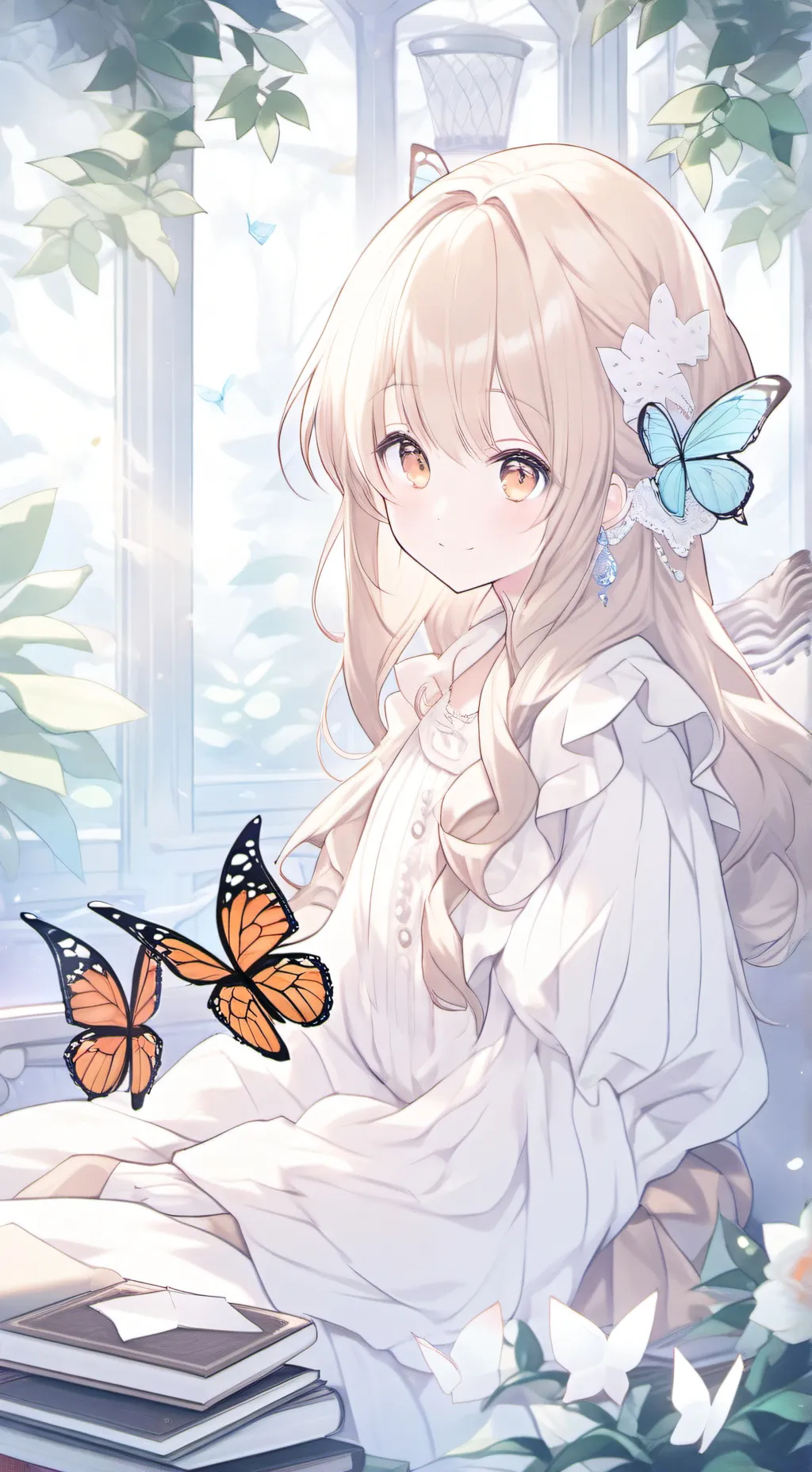 ai character: Monarch Mimic Spirit background