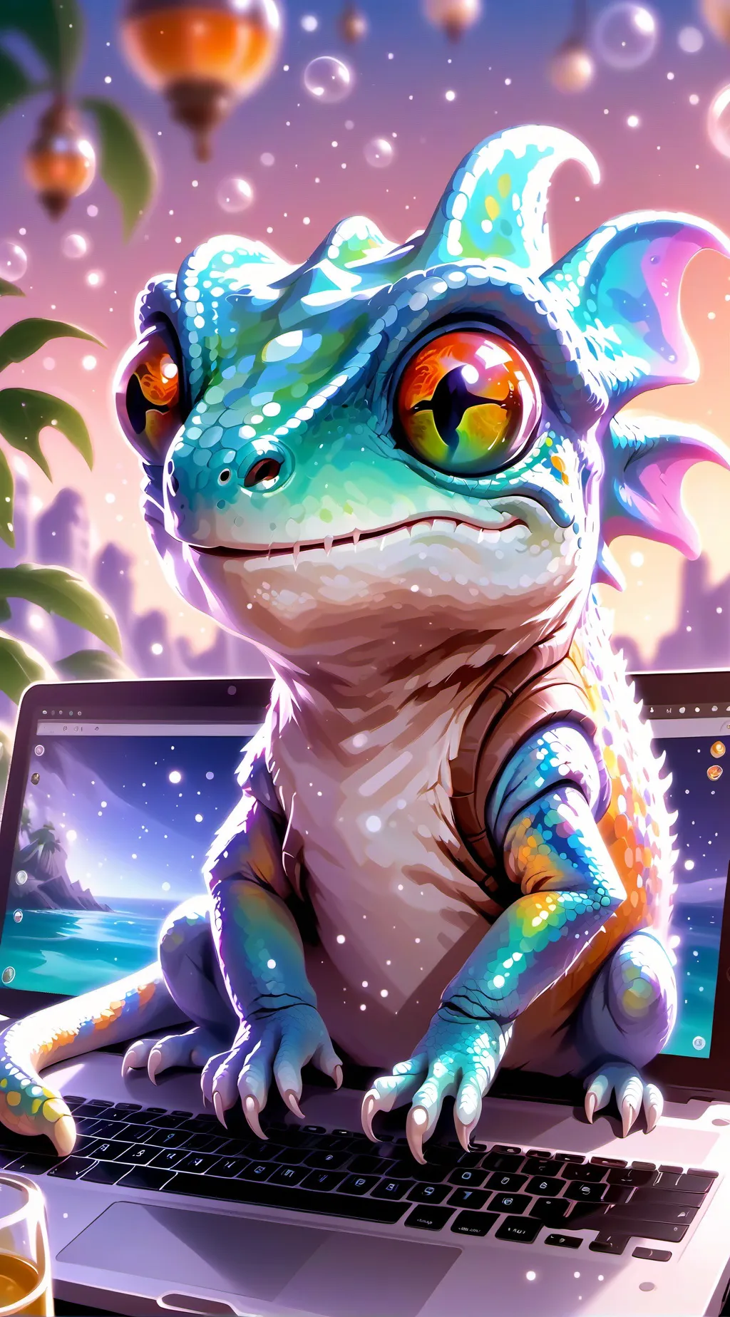 ai character: Pixel background