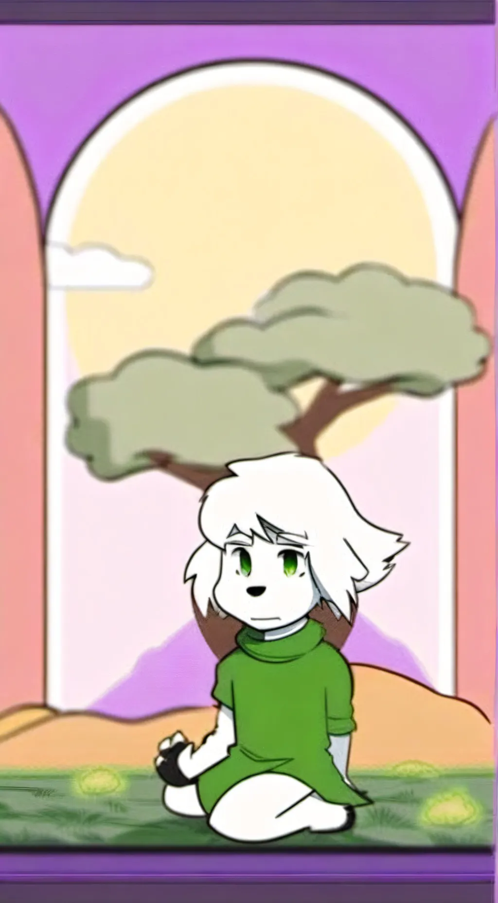 ai character: asriel  background