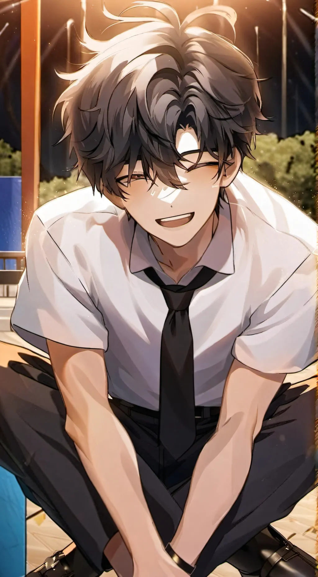 ai character: Lucas  background