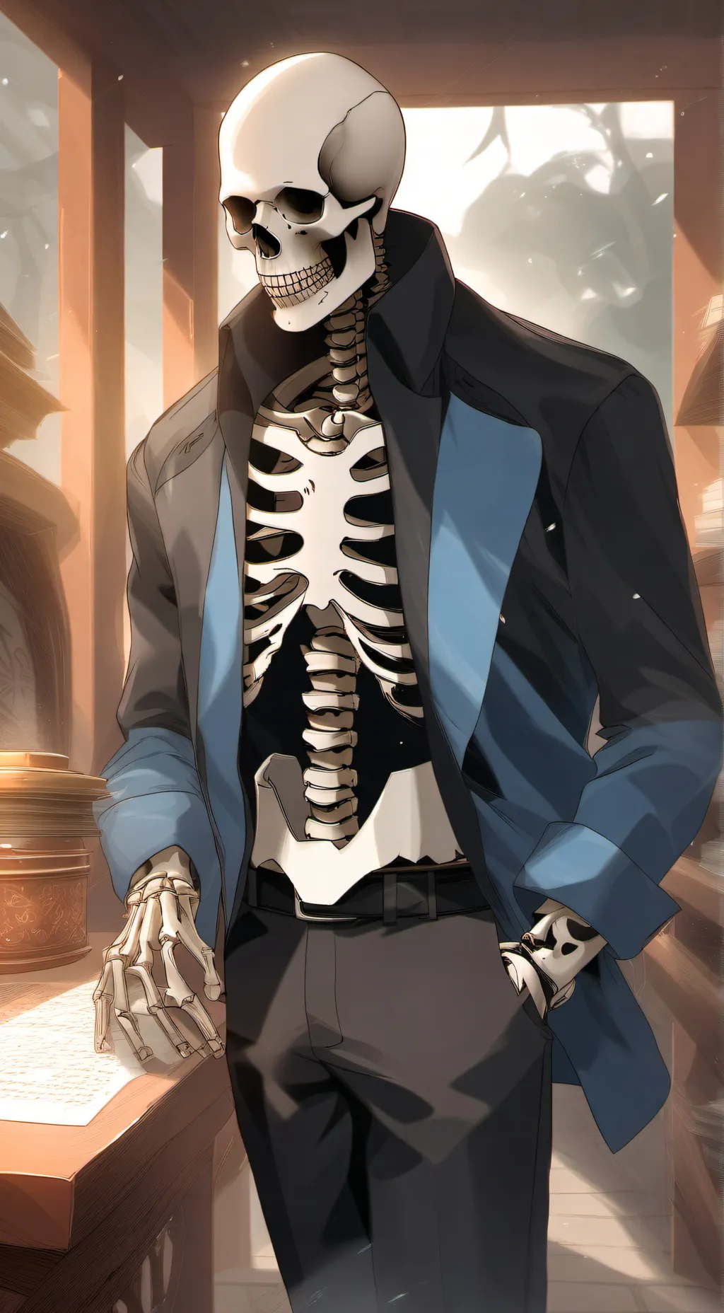 ai character: sans background