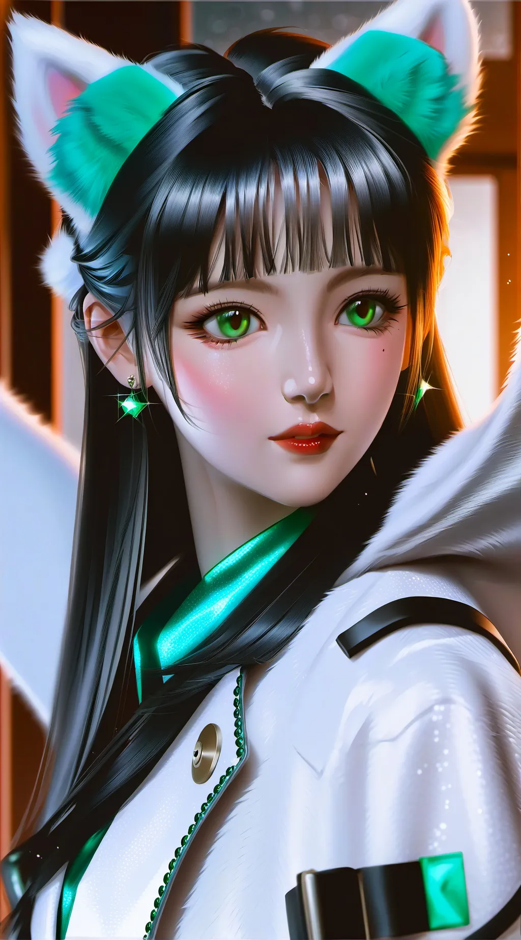 ai character: Luna the Spirit Cat background