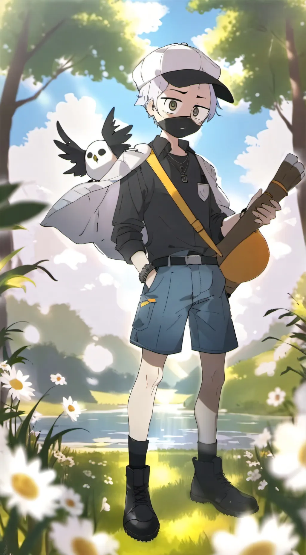 ai character: sad astro background