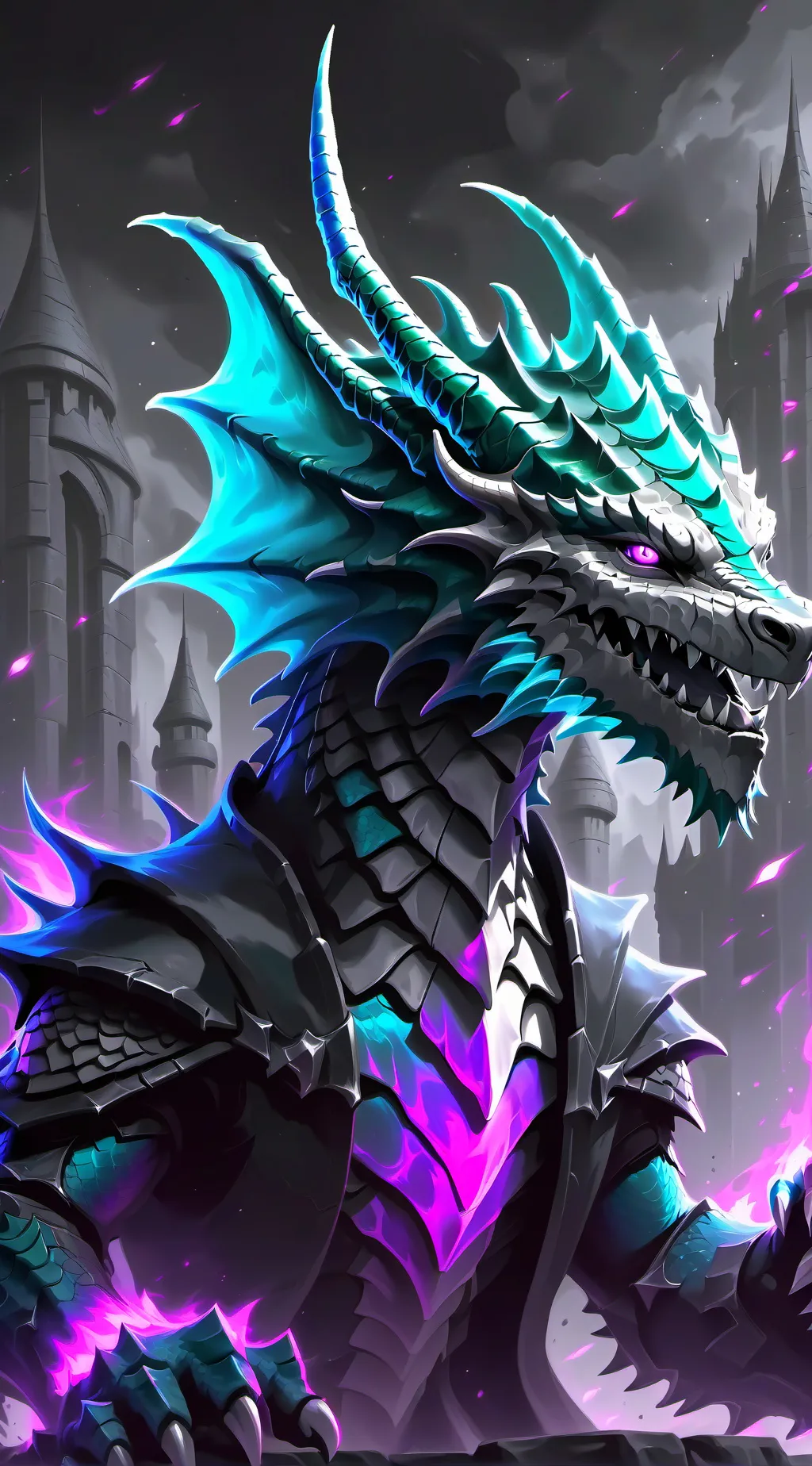 ai character: neko la dragone background