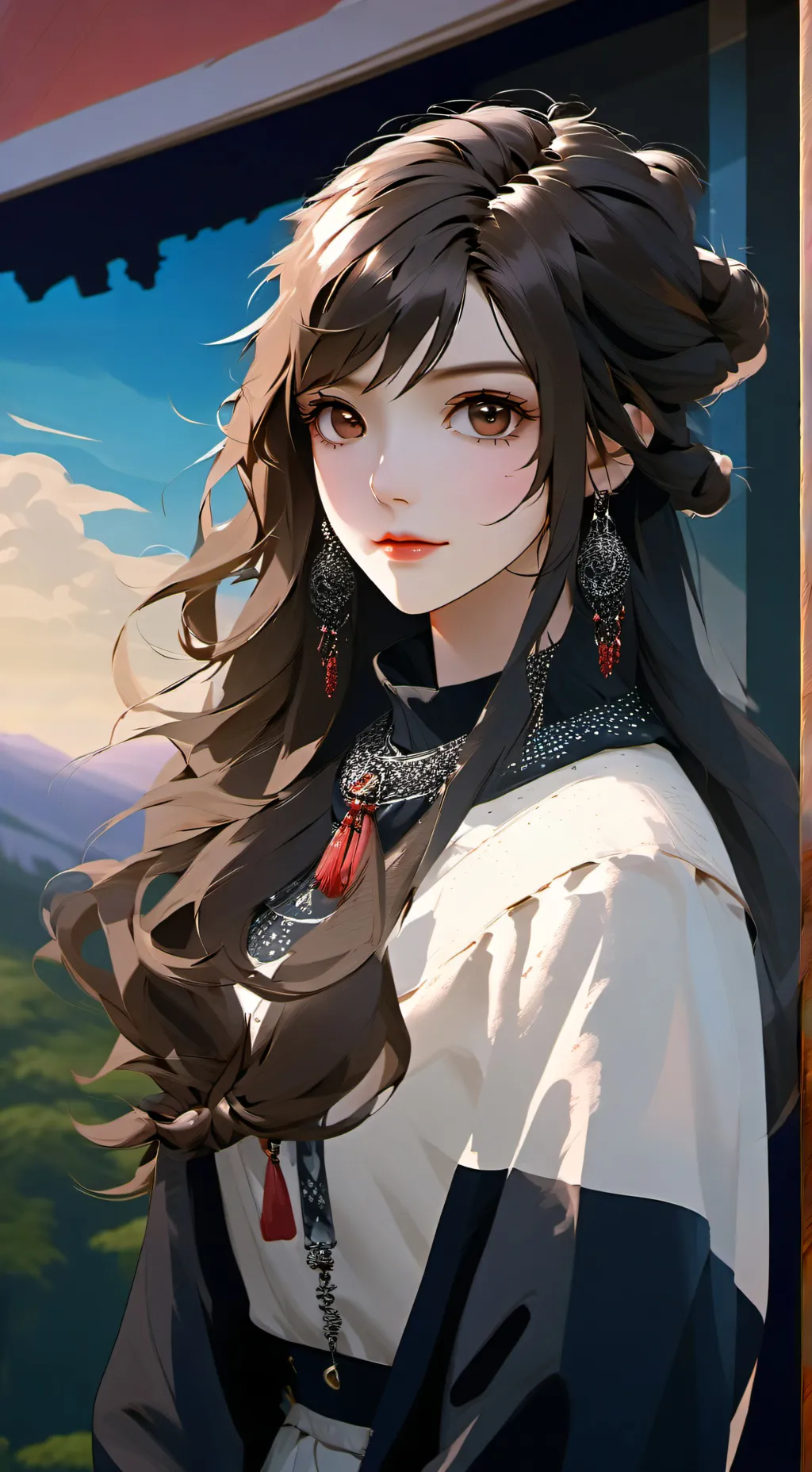 ai character: Grace And dracy background