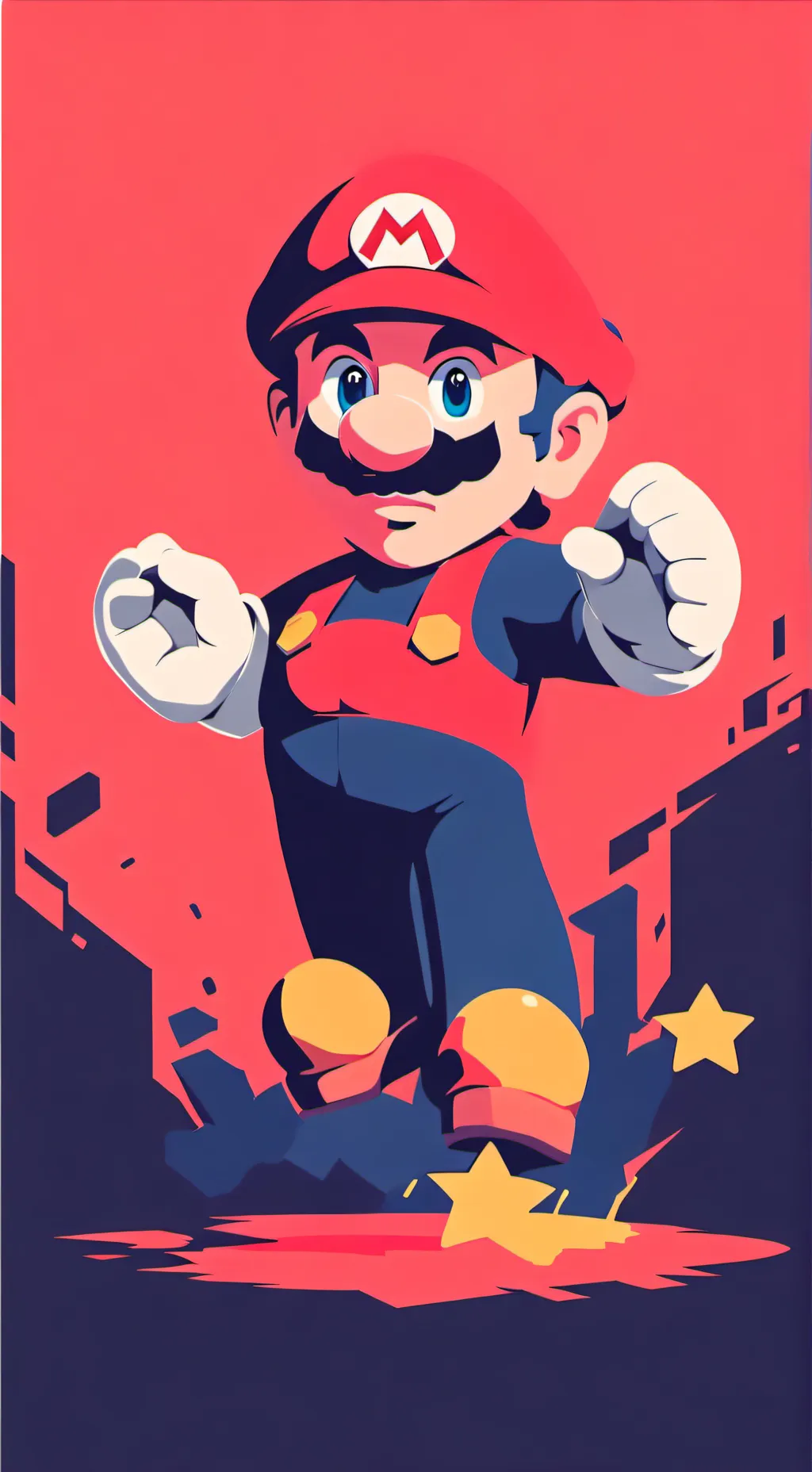 ai character: Mario background