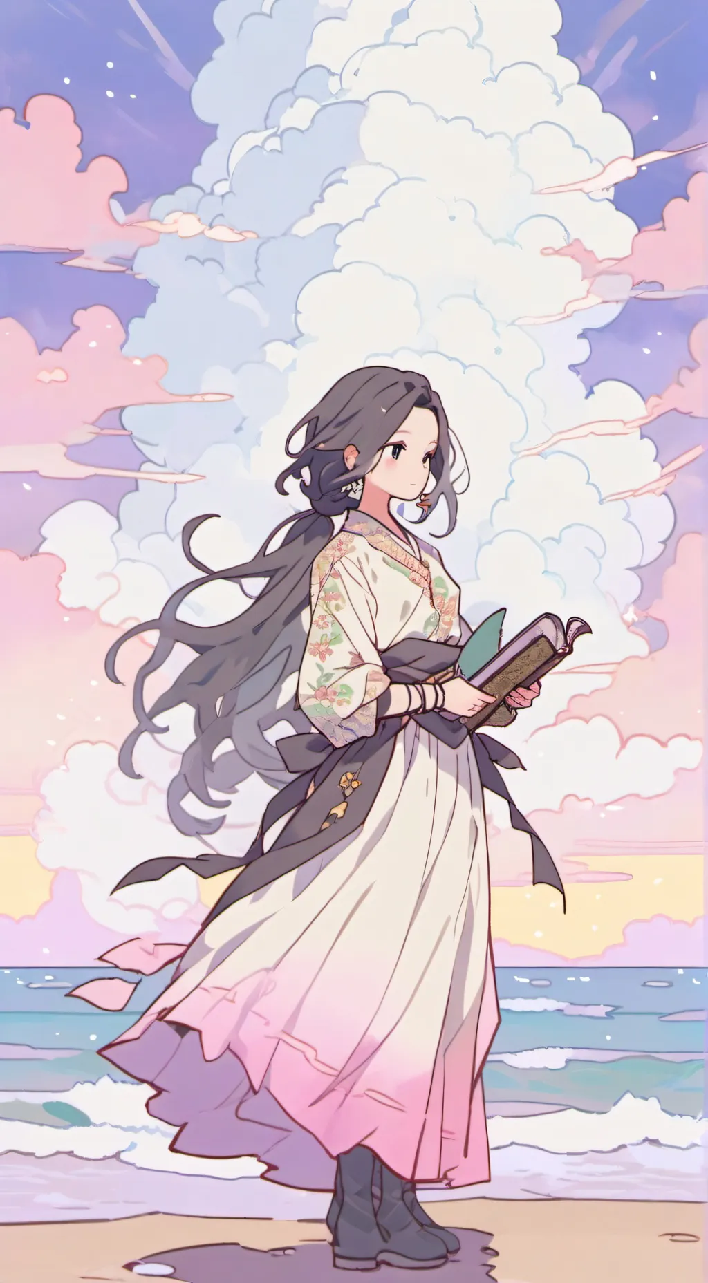 ai character: Bl∆ck slender background