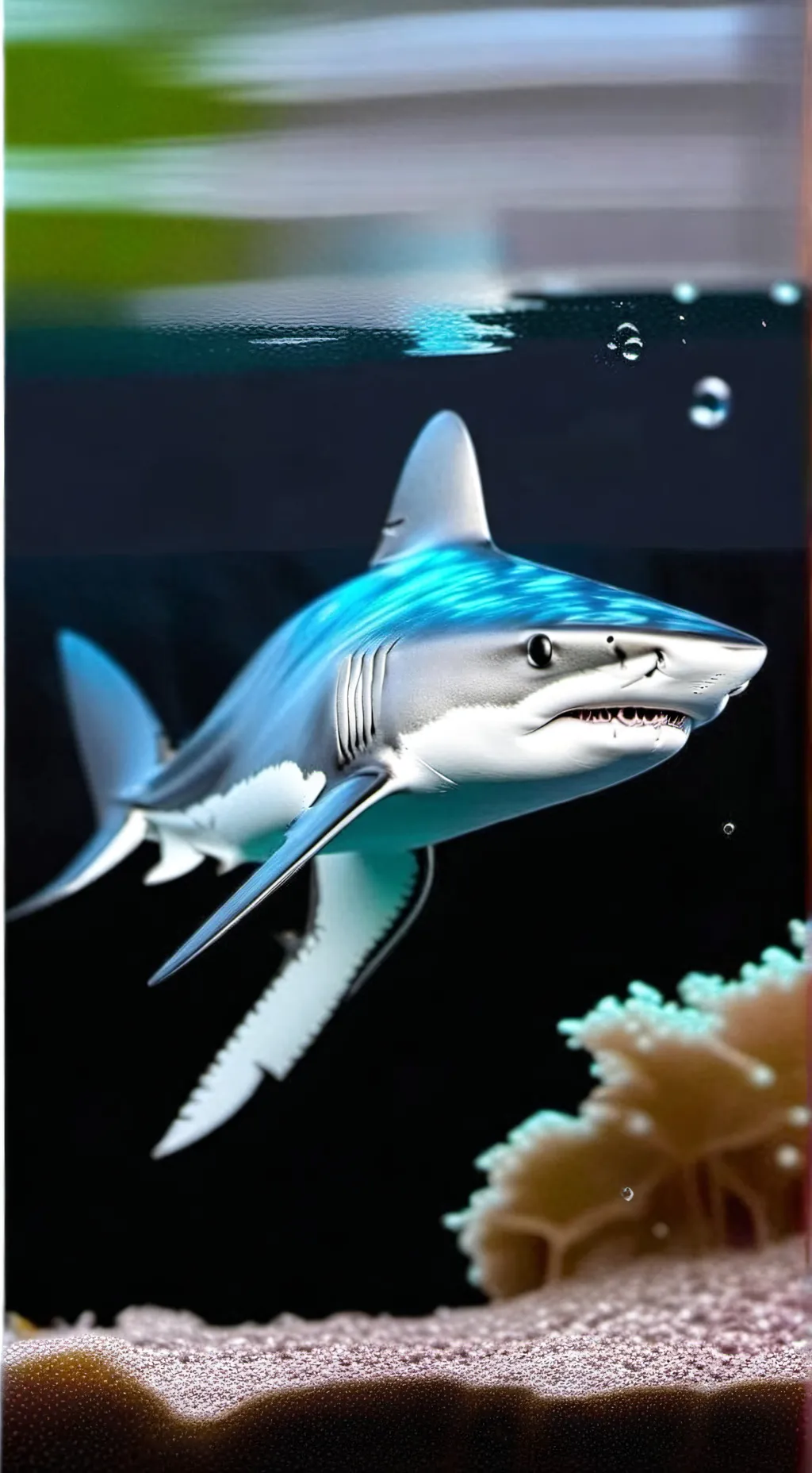 ai character: sr squidShark background