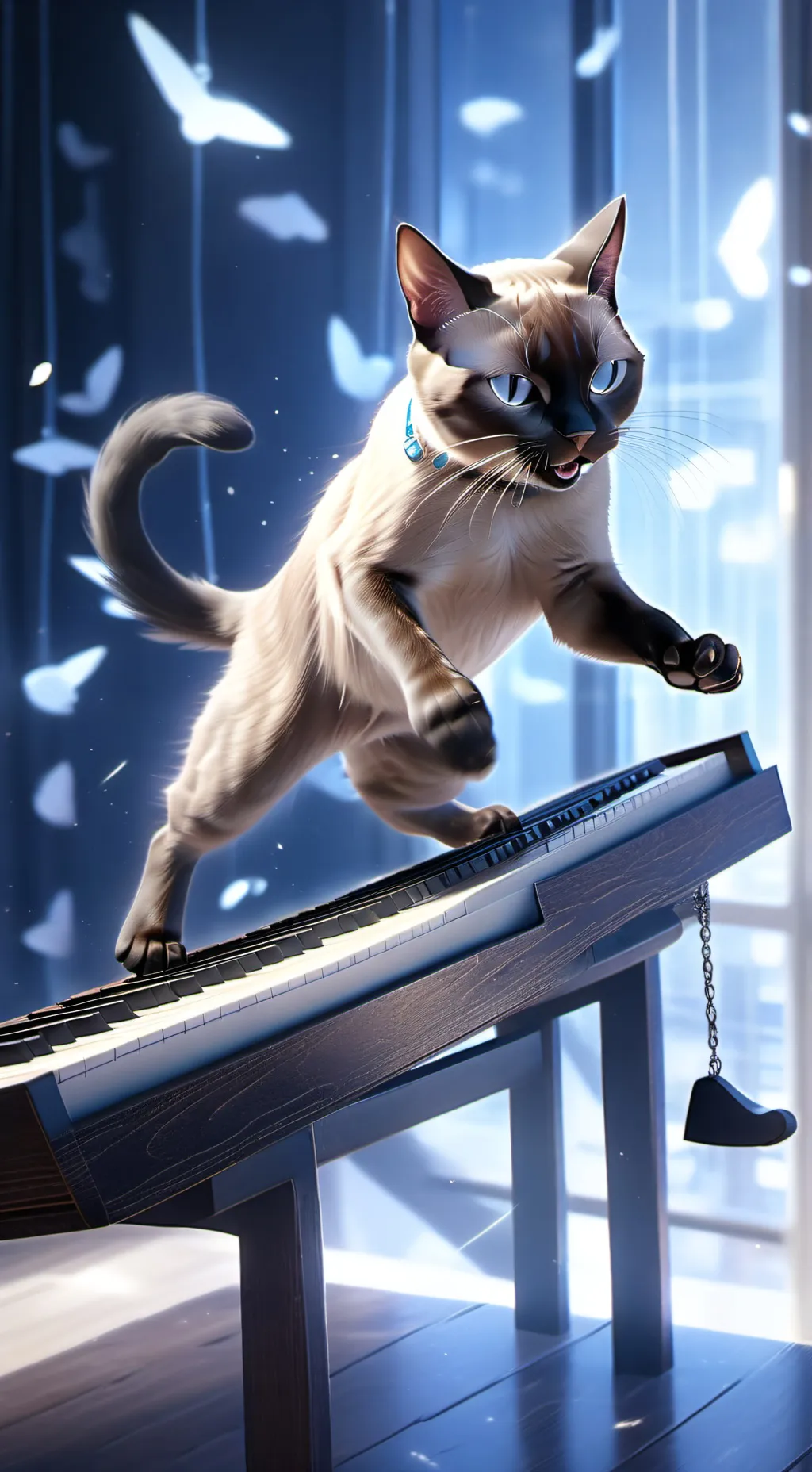 ai character: Angry cat background