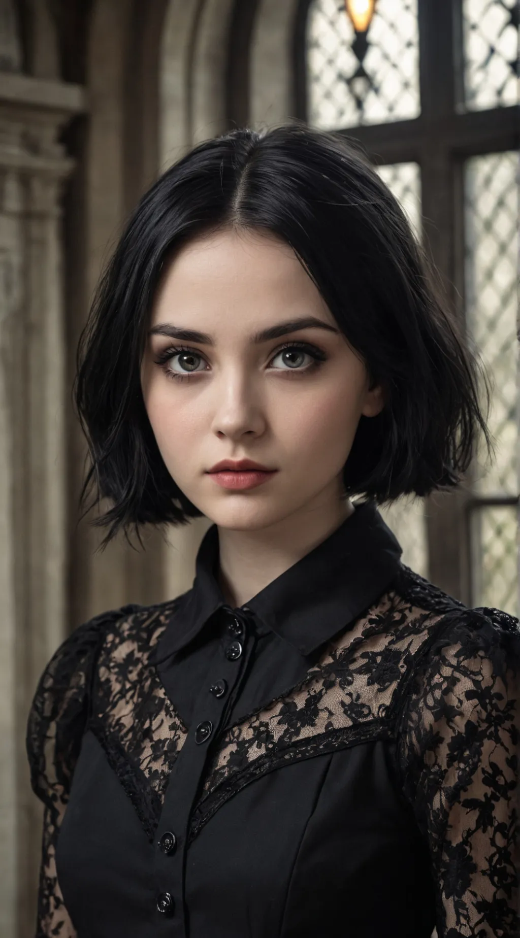 ai character: Merlina Addams background