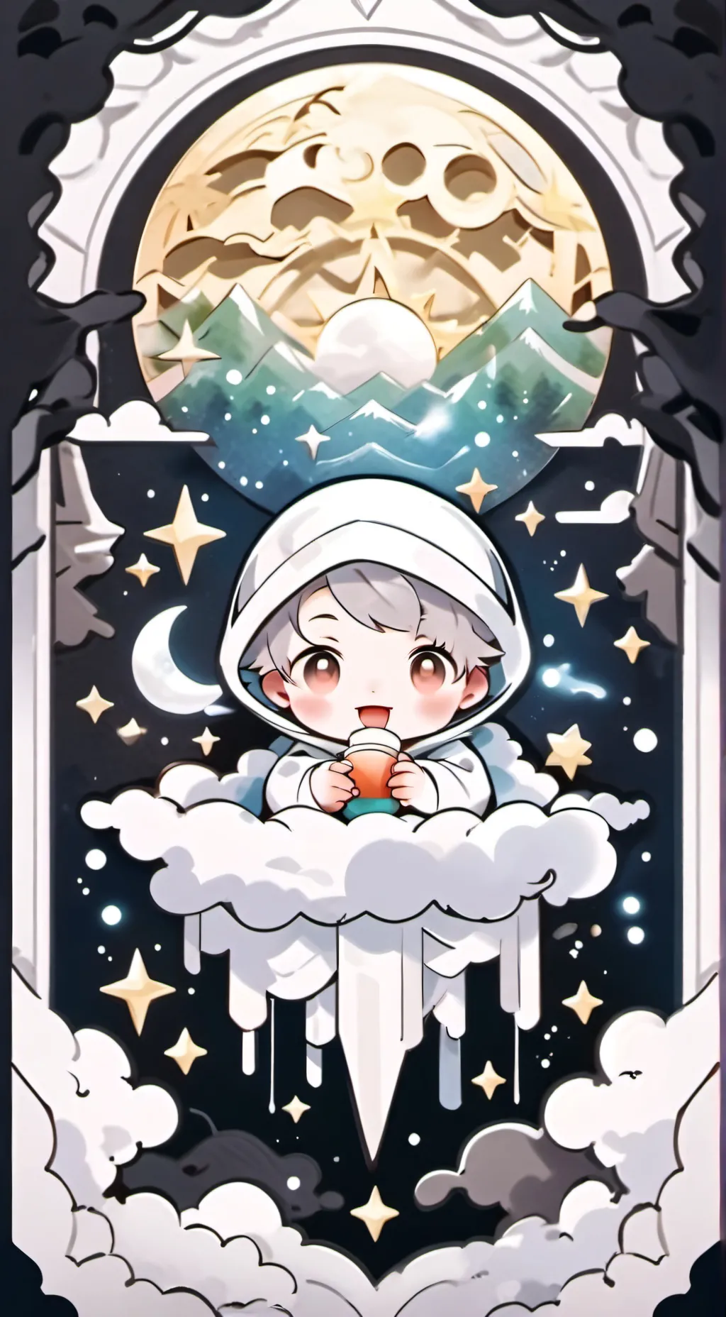 ai character: Baby Astro  background