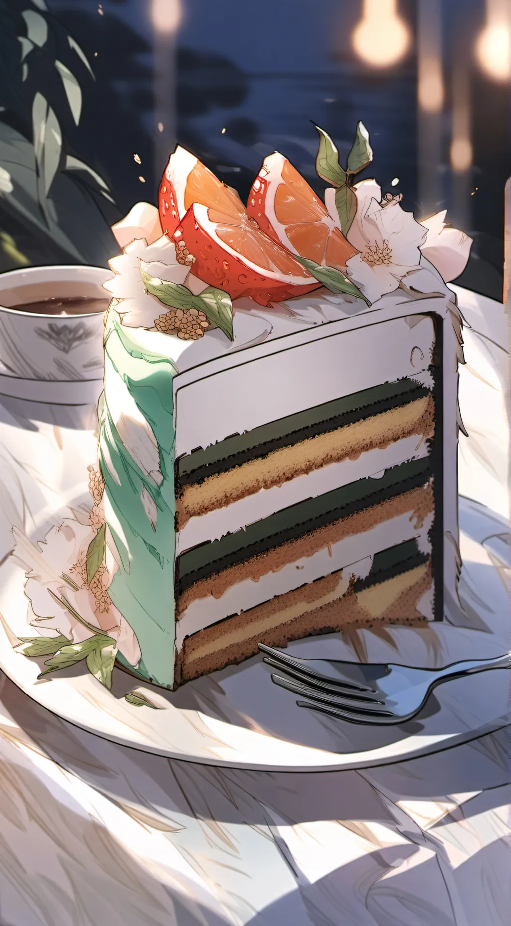 ai character: Magic Cake 🎂 background