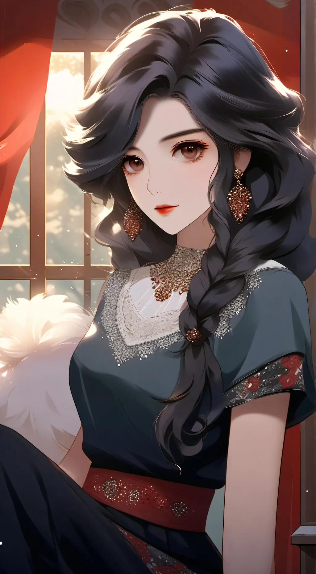 ai character: Andrea  background