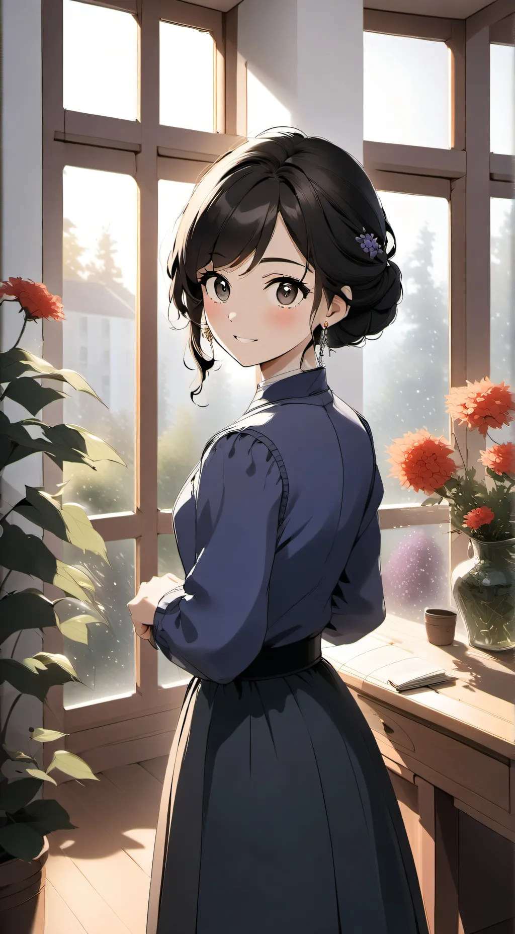 ai character: mina background