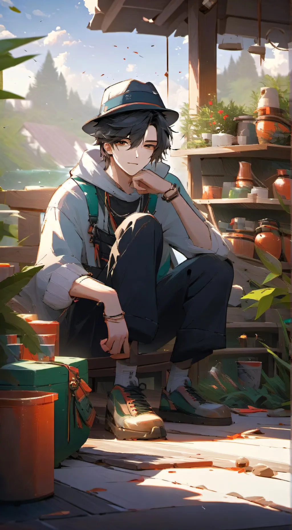 ai character: Katsuki Bakugo💥💣 background