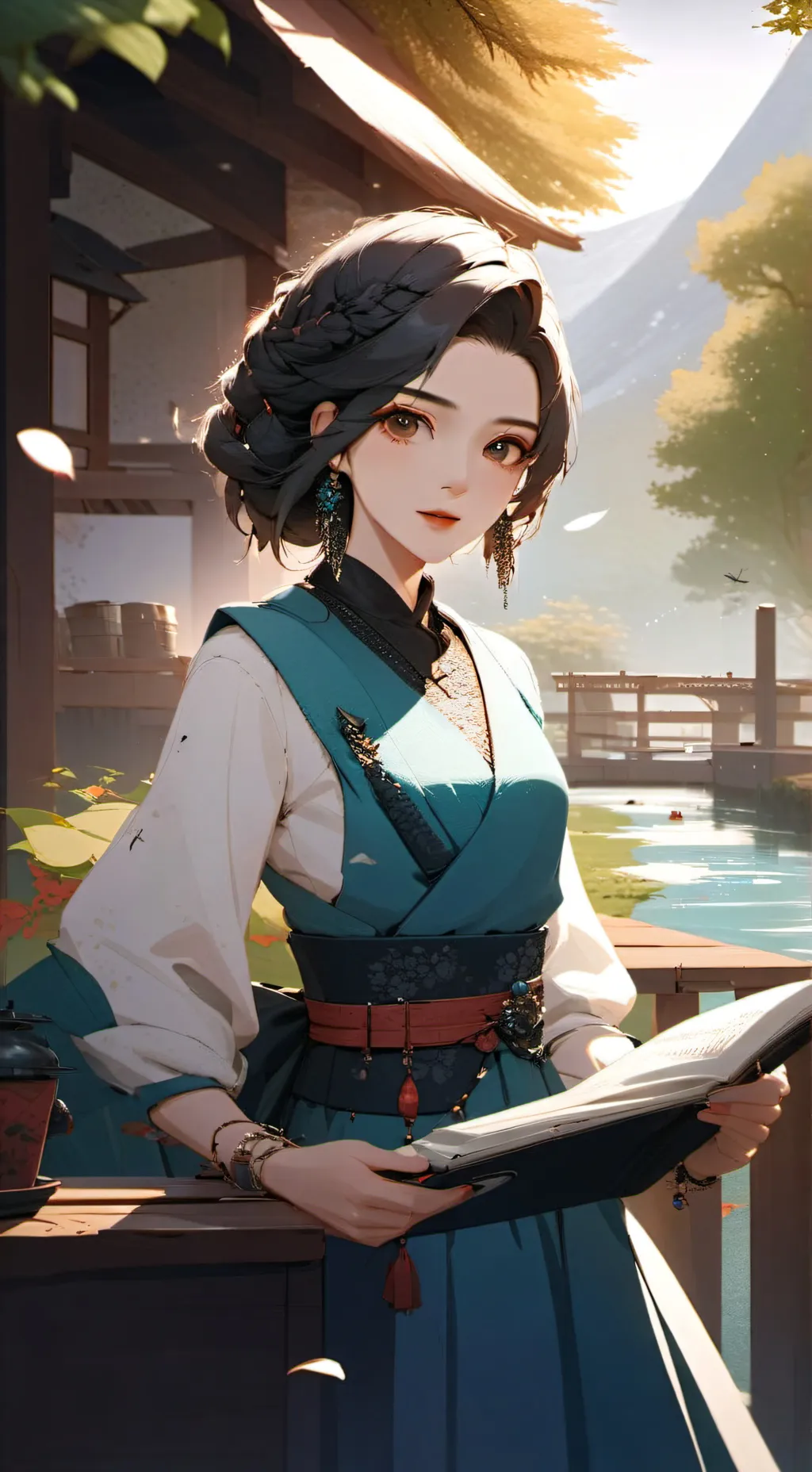 ai character: Daniella Owusua background