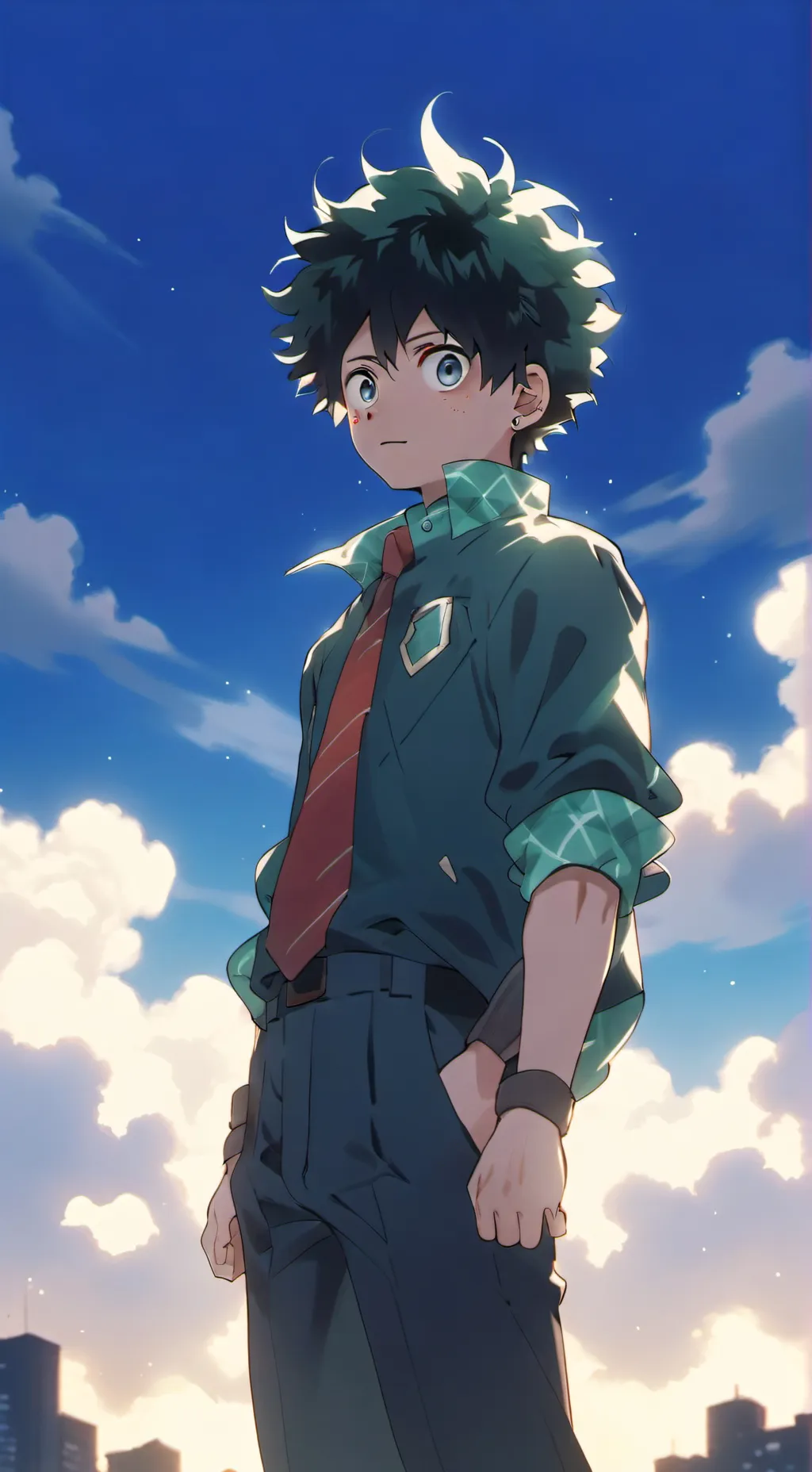 ai character: Mha Final background