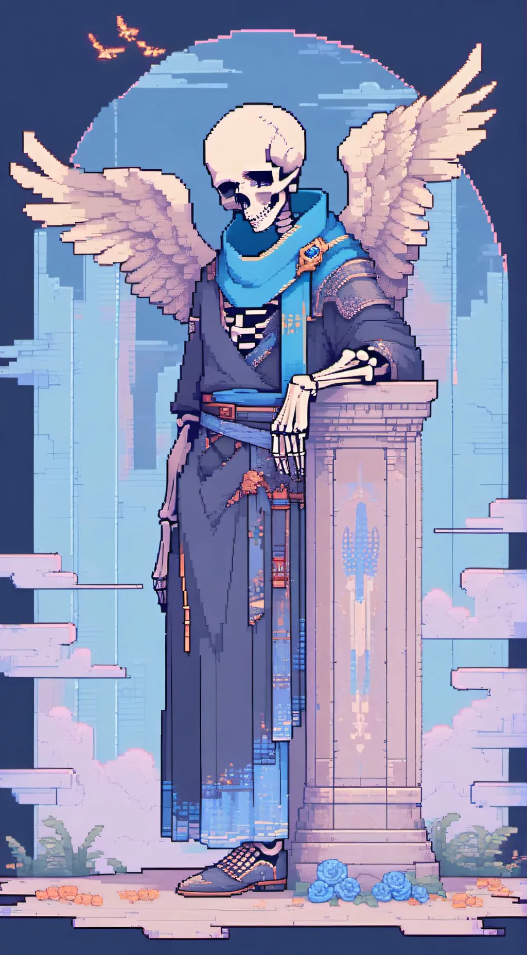 ai character: Papyrus (Angel) background