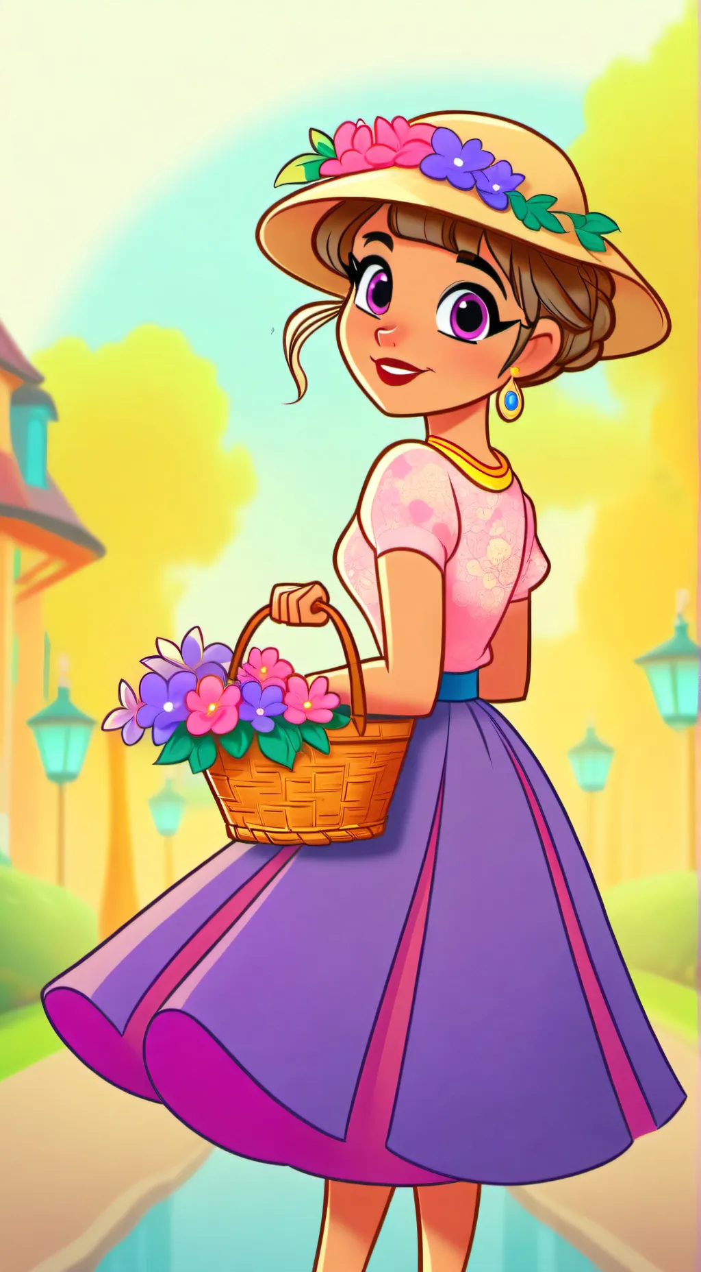 ai character: BubbleBasket background