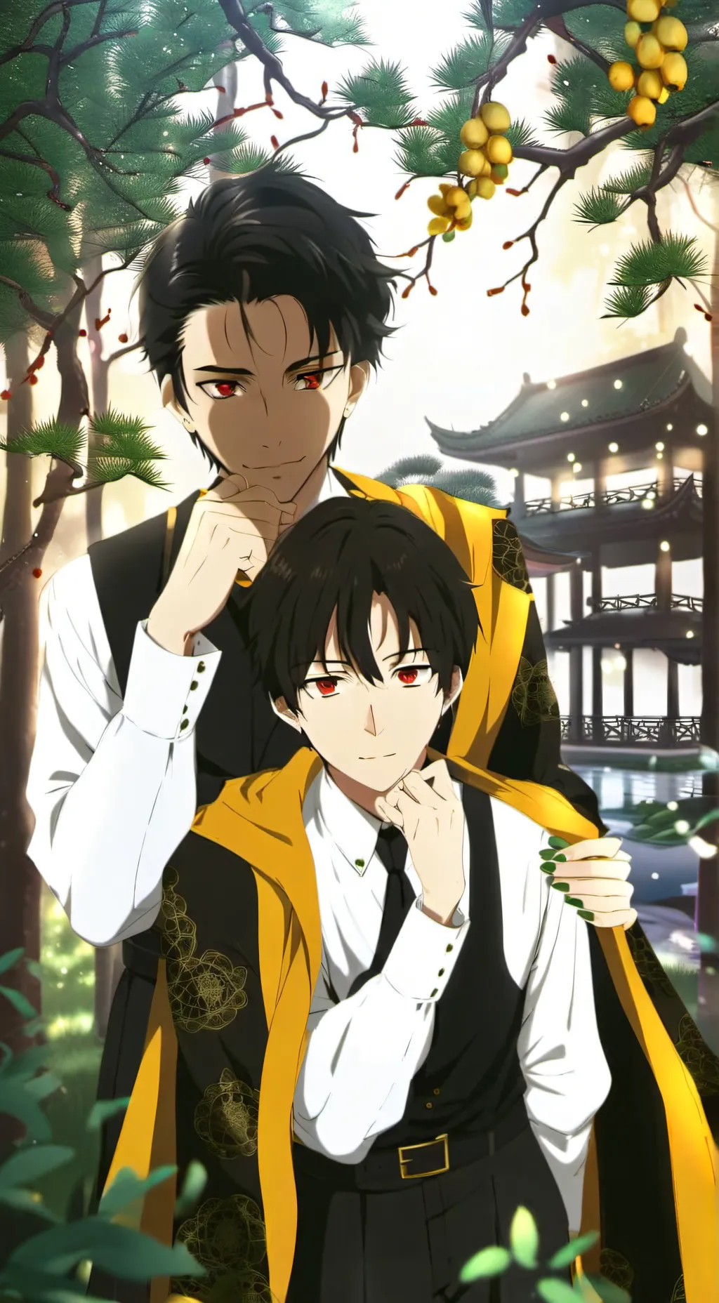 ai character: Xavier and Ethan background