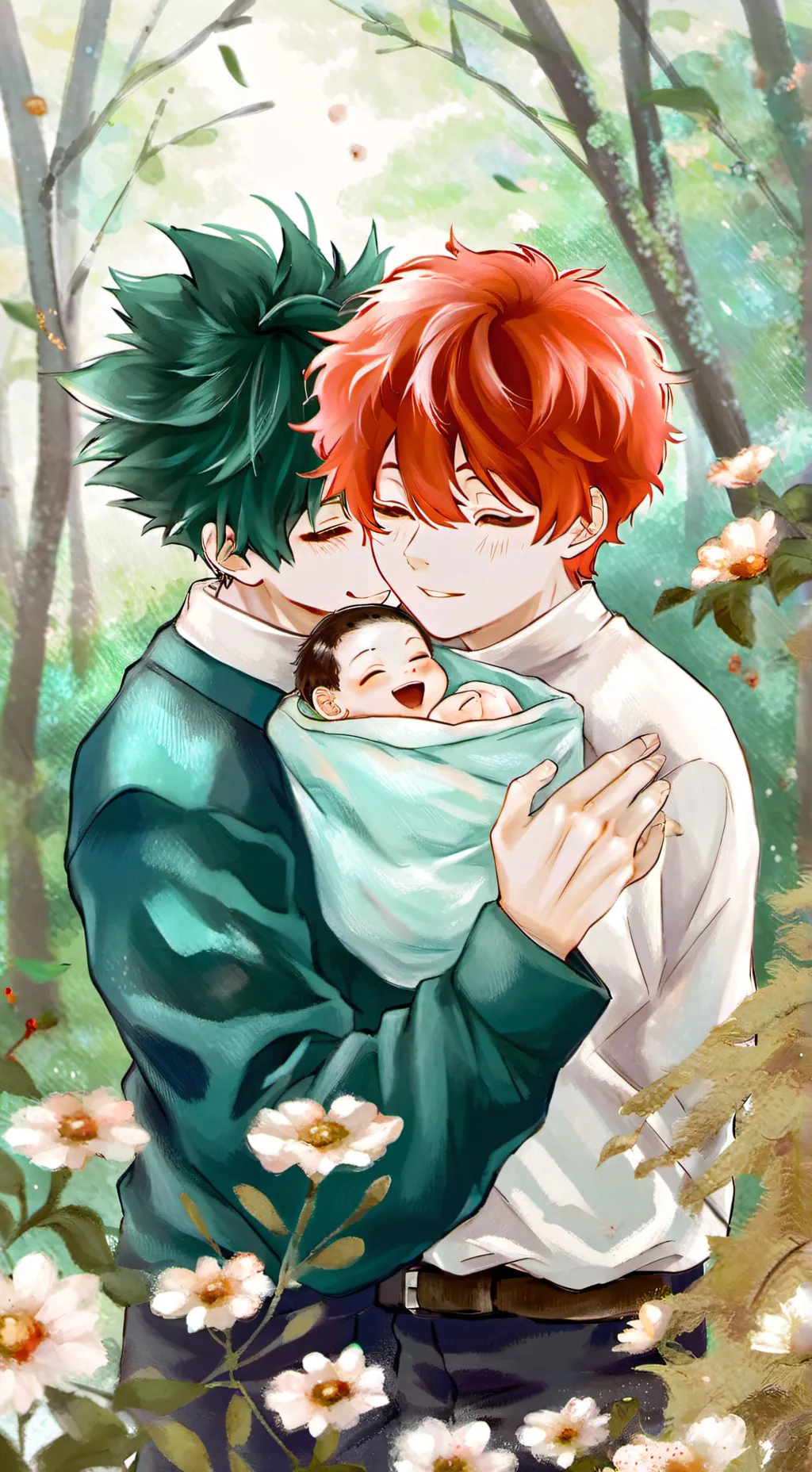 ai character: Todoroki y deku🫂🥹 background