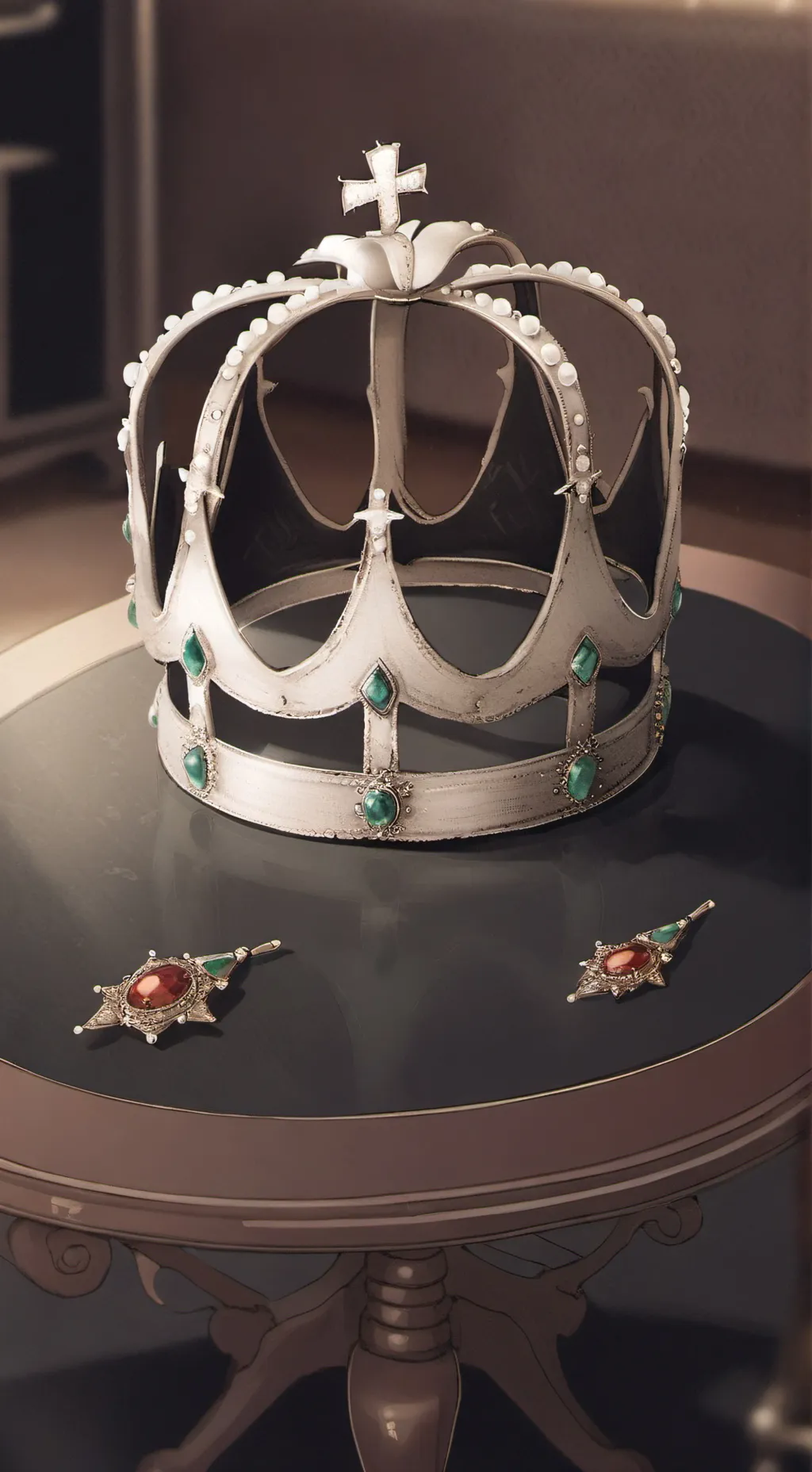 ai character: King chess piece background