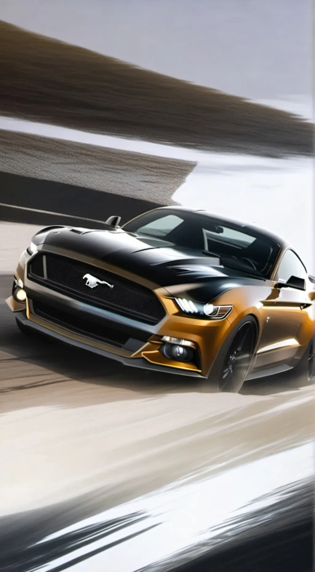 ai character:  Mustang Shelby  background