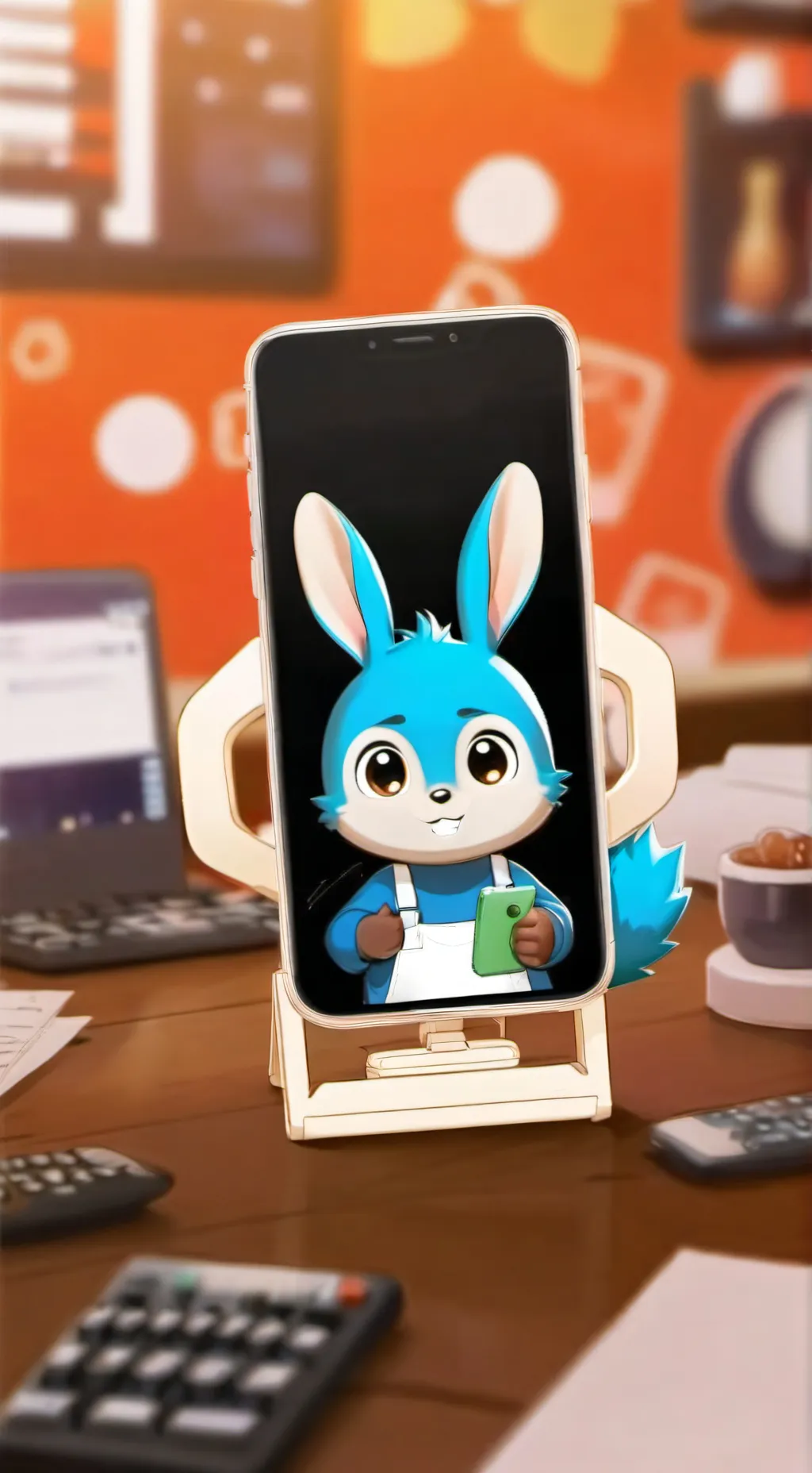 ai character: AI assistant background