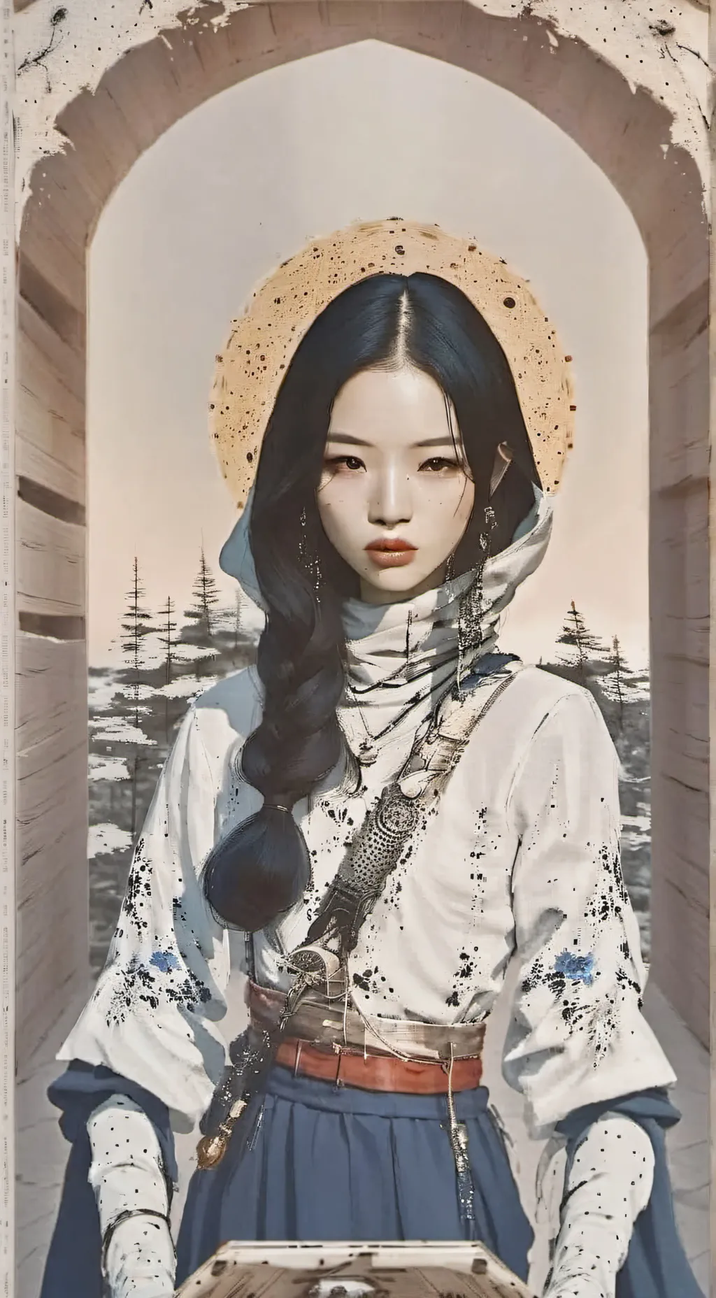 ai character: Jennie Blackpink background