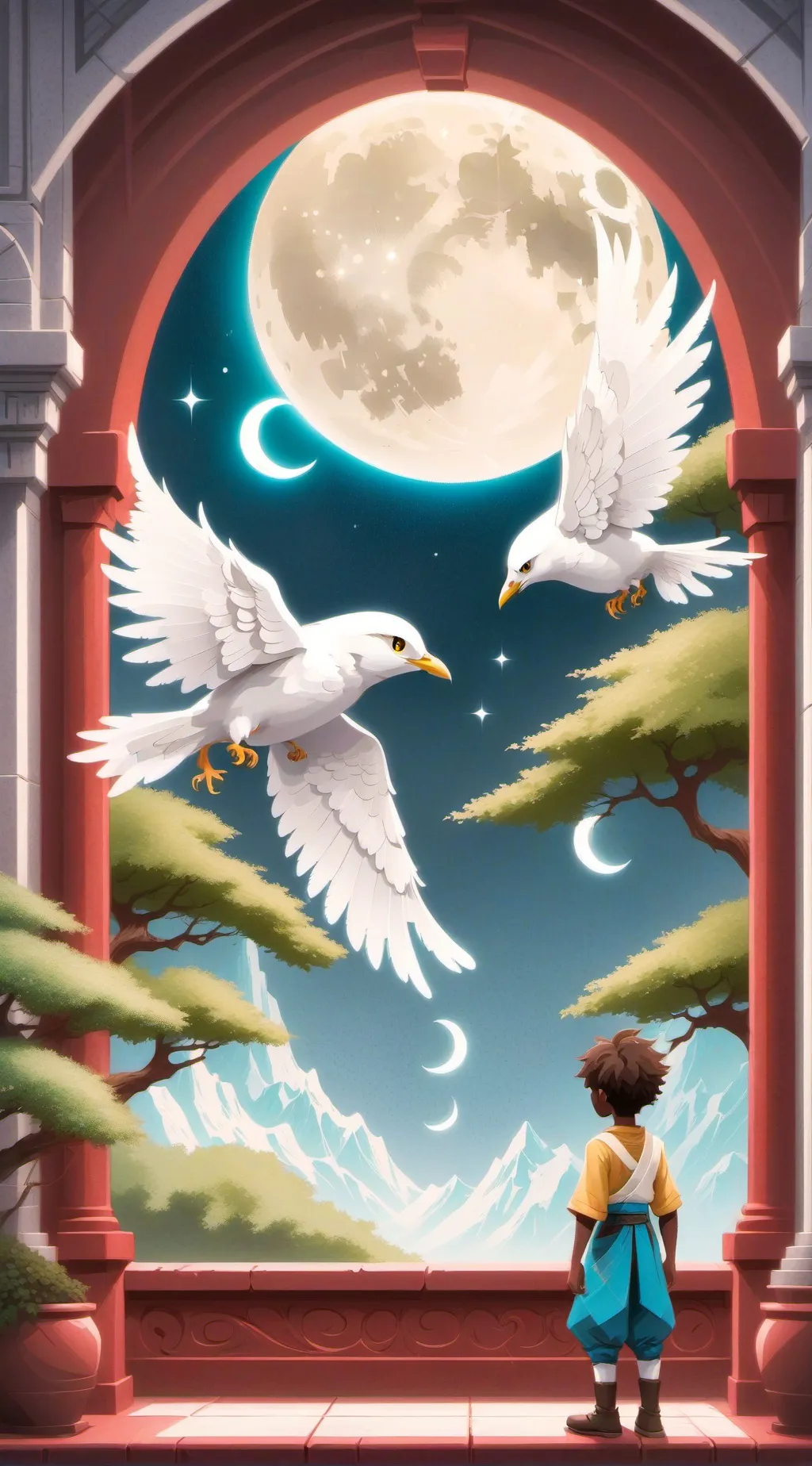 ai character: DW MoonLight background