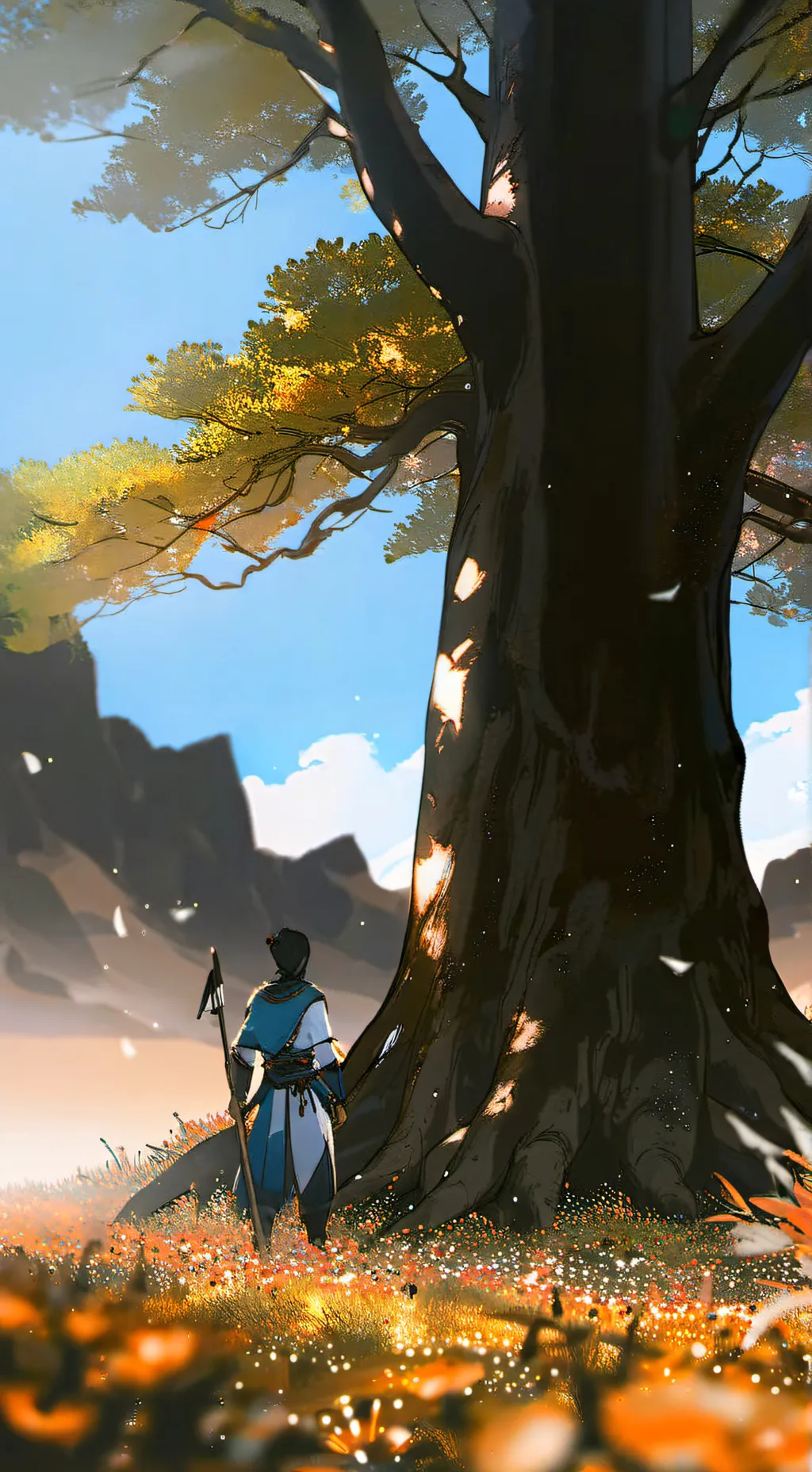 ai character: CH go to the mall! background