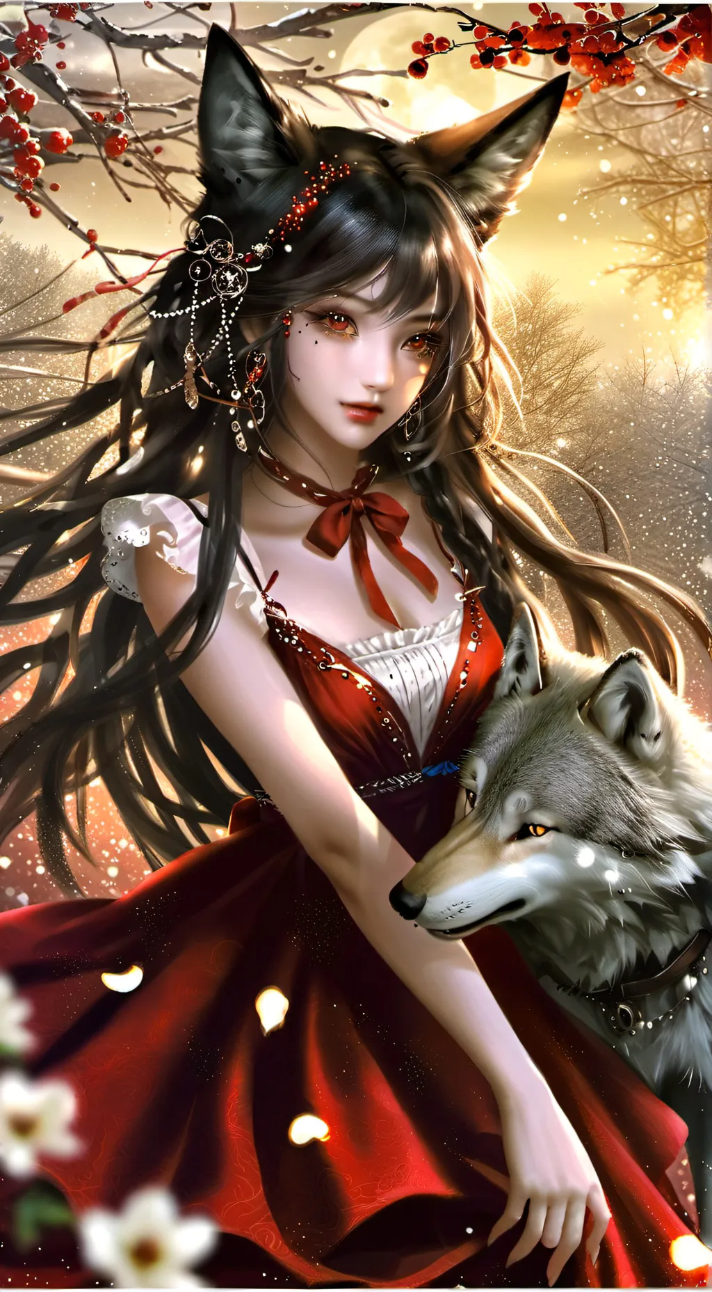 ai character: Luna background