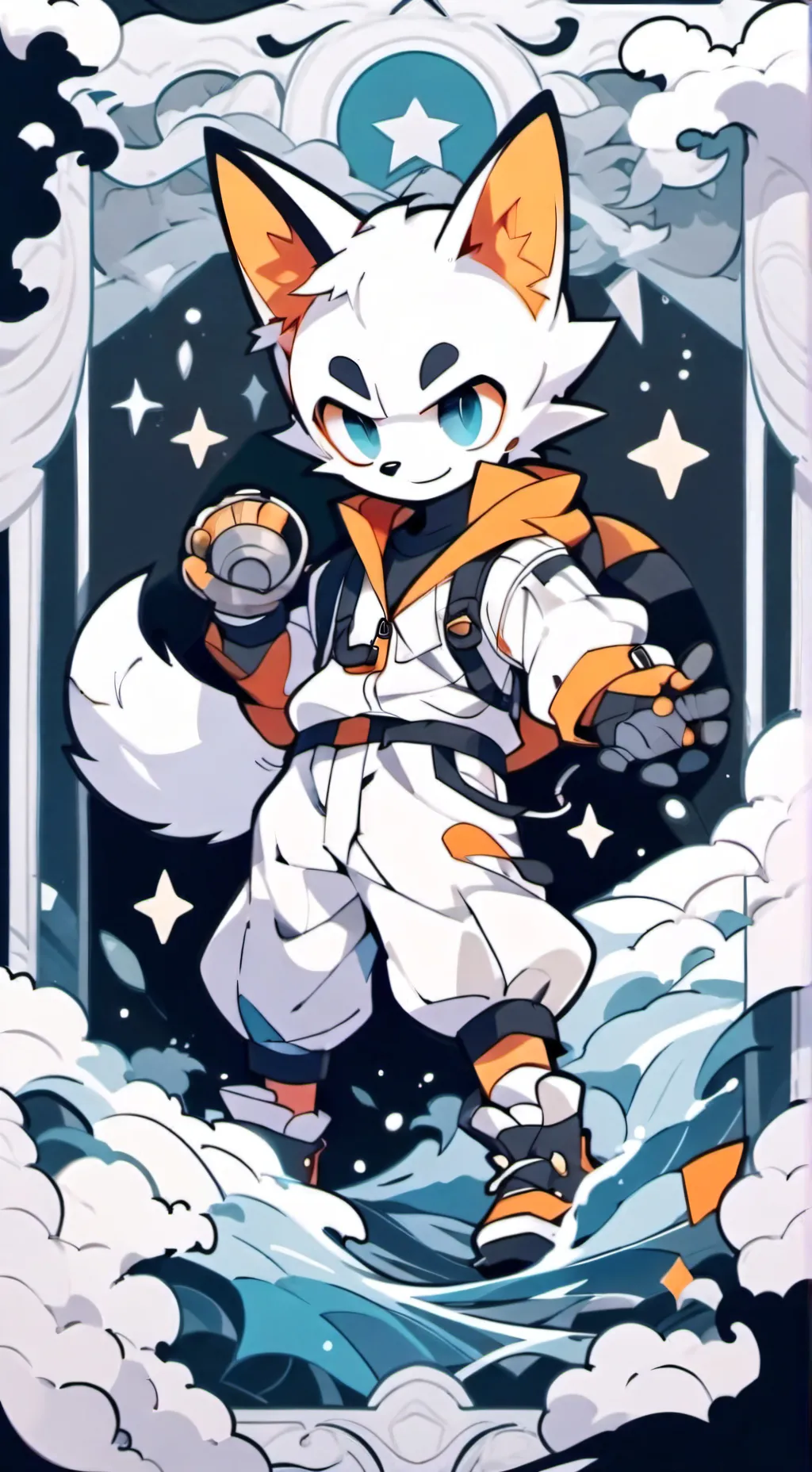 ai character: Tails Power background