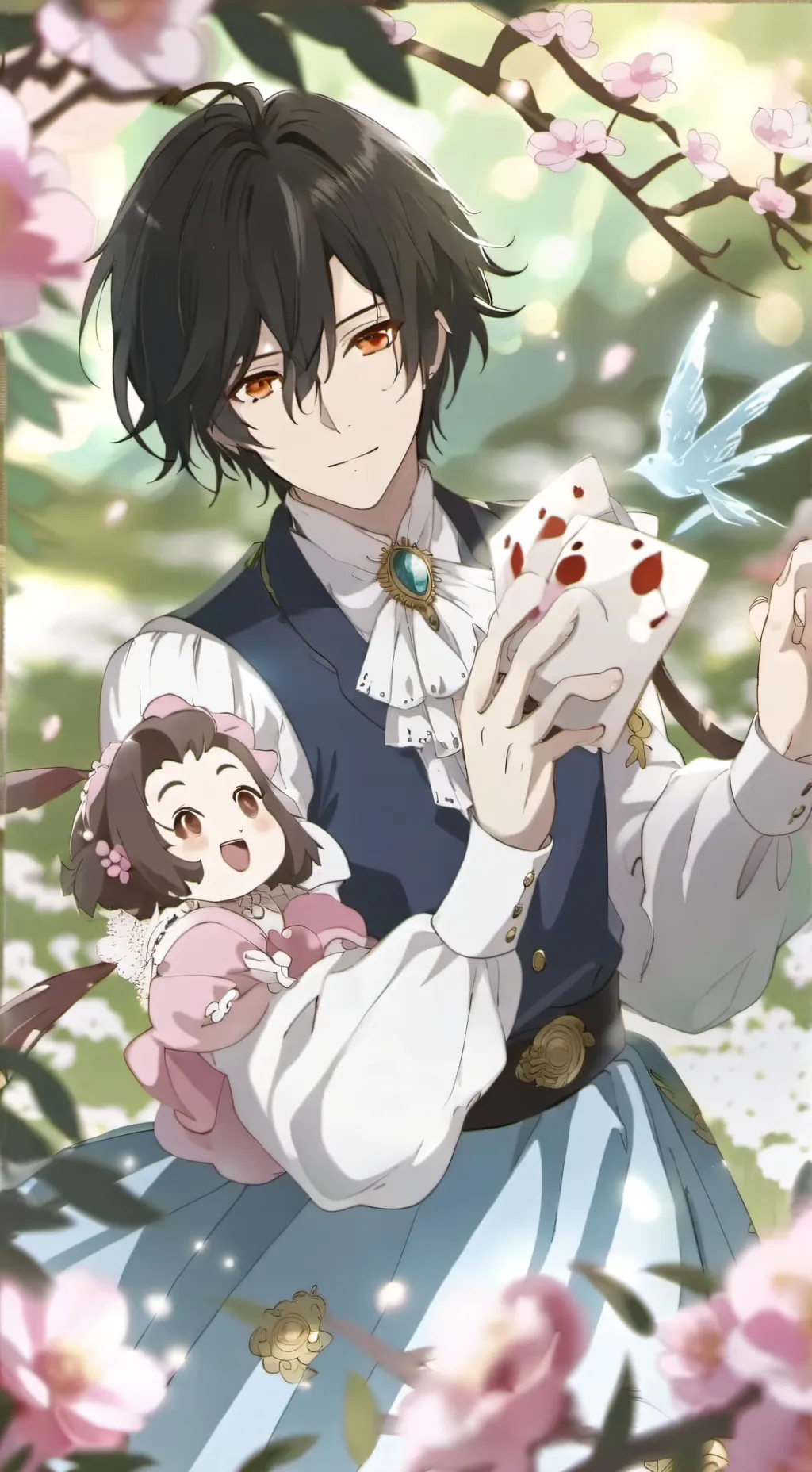 ai character: hija del patrón  background