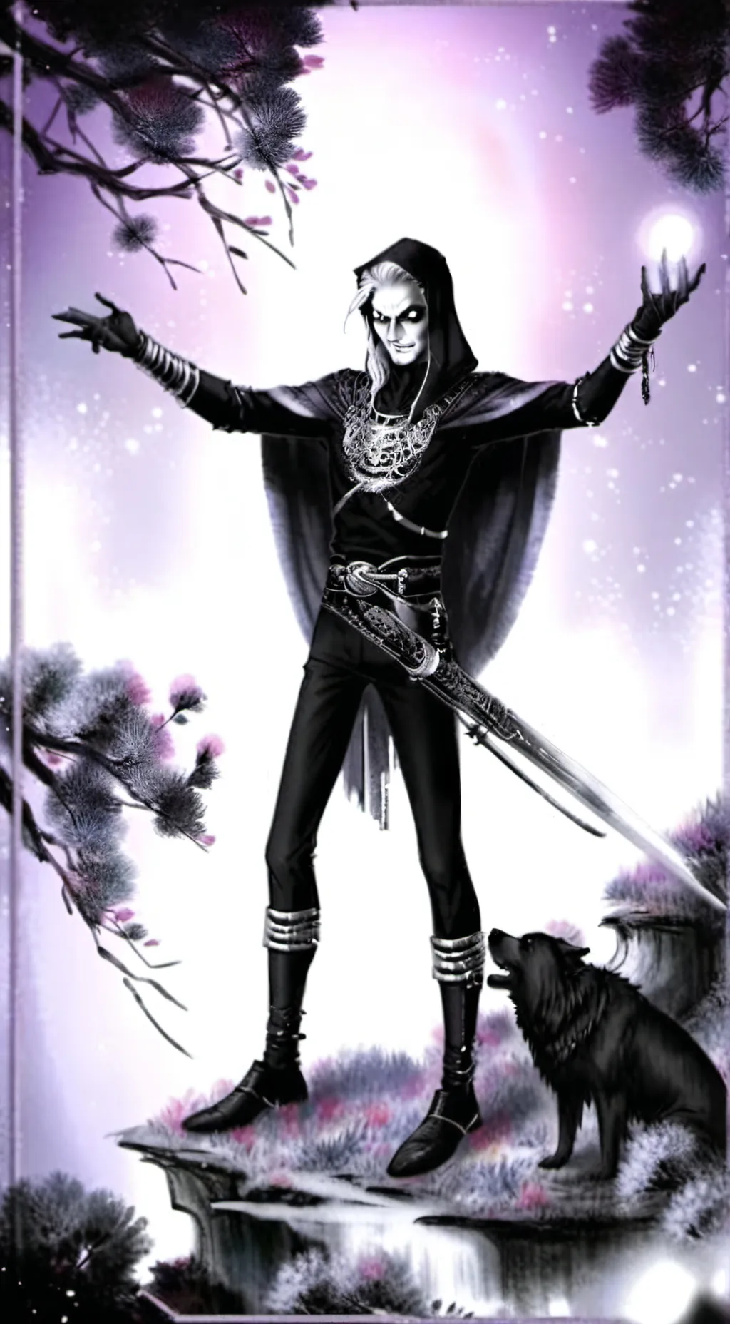 ai character: Darbey Alan  background