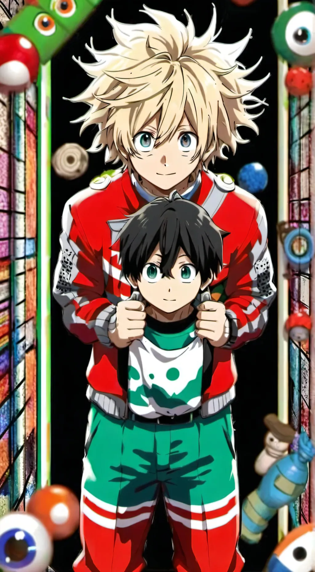 ai character: mha x kny background